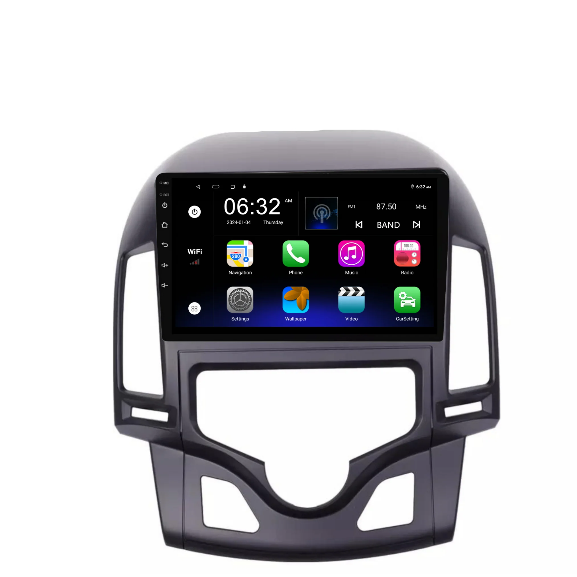 Hyundai i30 (AUTO AC) (2007-2012) Plug & Play Head Unit Upgrade Kit: Car Radio with Wireless & Wired Apple CarPlay & Android Auto - Image 6