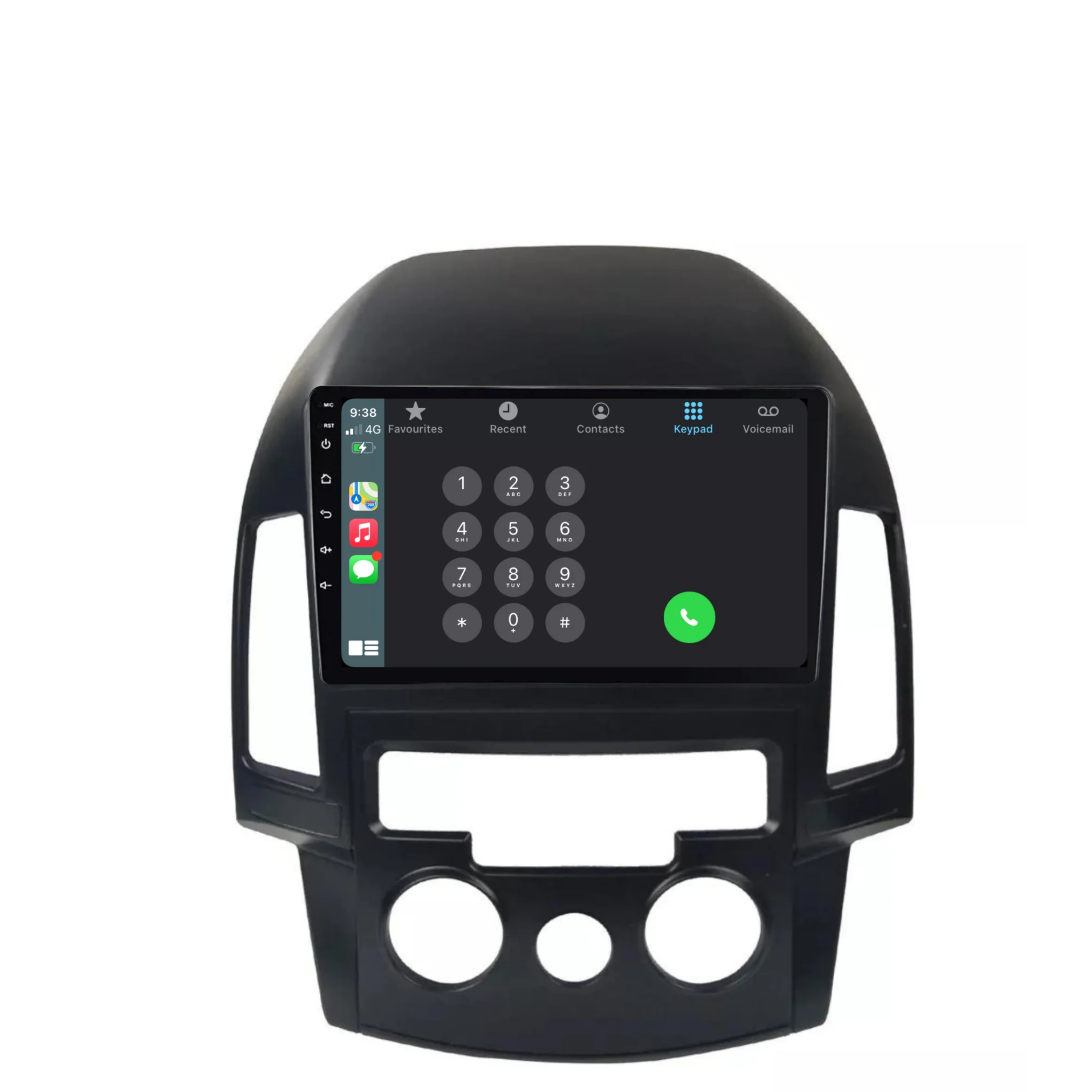 Hyundai i30 (Manual AC) (2007-2012) Plug & Play Head Unit Upgrade Kit: Car Radio with Wireless & Wired Apple CarPlay & Android Auto - Image 3