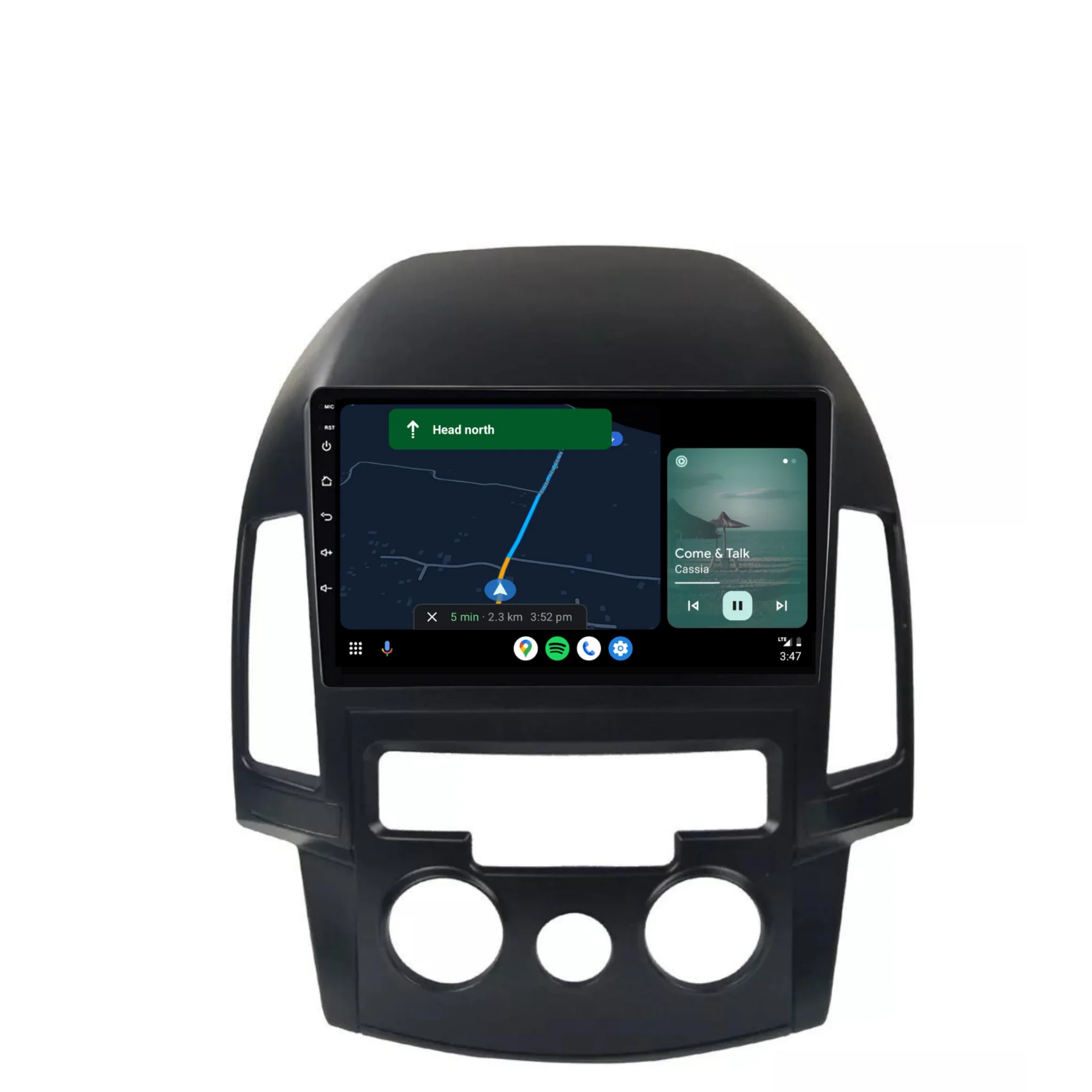 Hyundai i30 (Manual AC) (2007-2012) Plug & Play Head Unit Upgrade Kit: Car Radio with Wireless & Wired Apple CarPlay & Android Auto - Image 4
