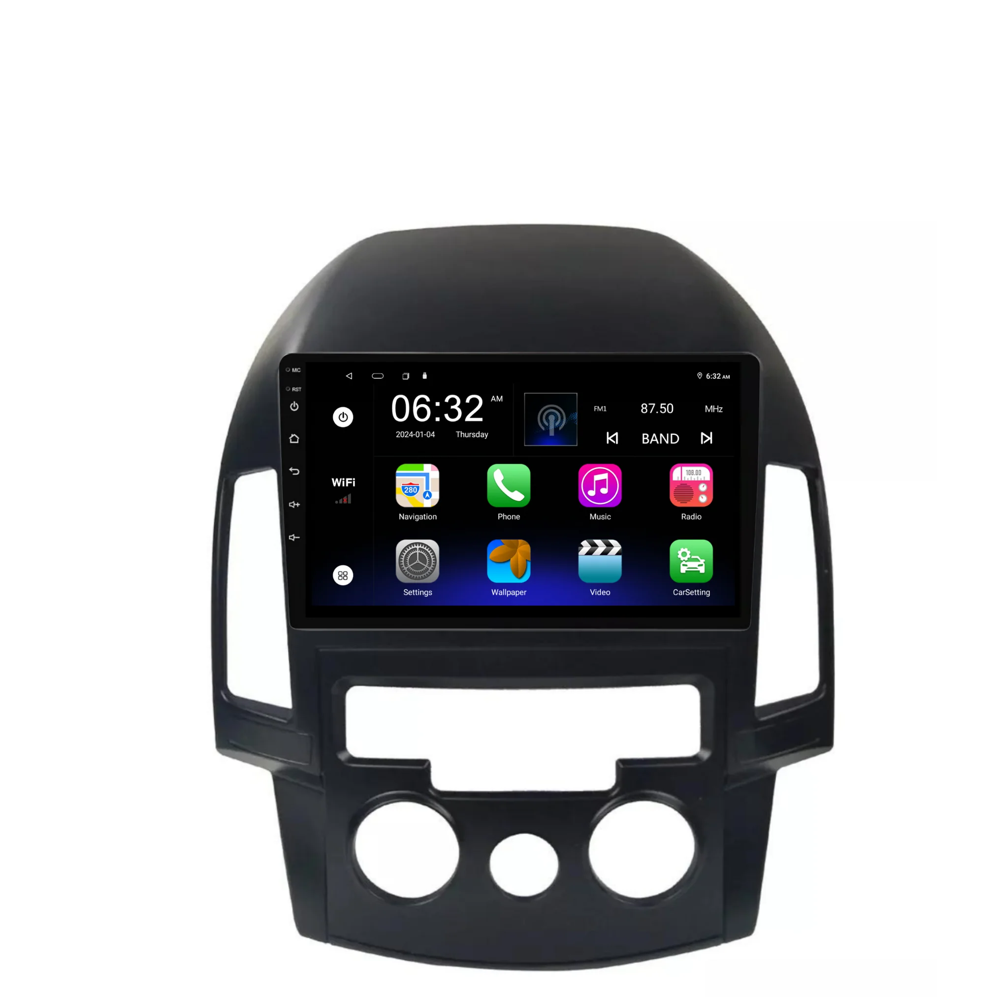 Hyundai i30 (Manual AC) (2007-2012) Plug & Play Head Unit Upgrade Kit: Car Radio with Wireless & Wired Apple CarPlay & Android Auto - Image 6