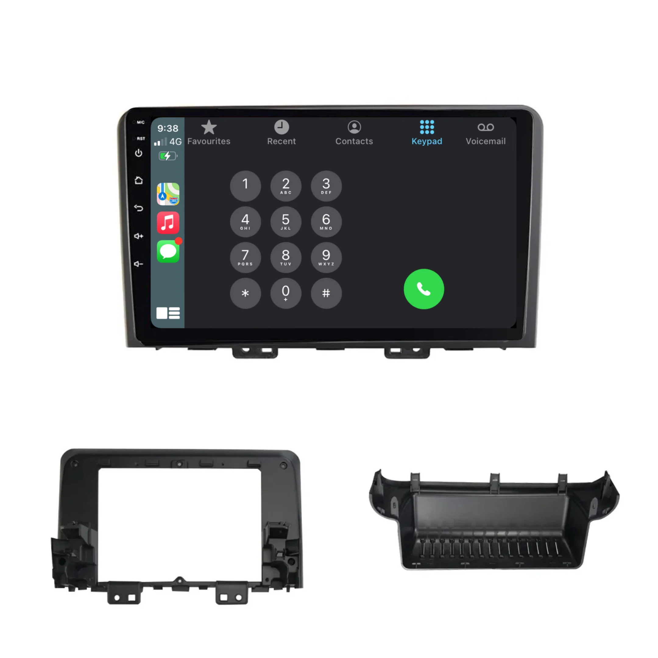 Hyundai iLOAD / H1 / Starex / Staria (2021+) Plug & Play Head Unit Upgrade Kit: Car Radio with Wireless & Wired Apple CarPlay & Android Auto - Image 3