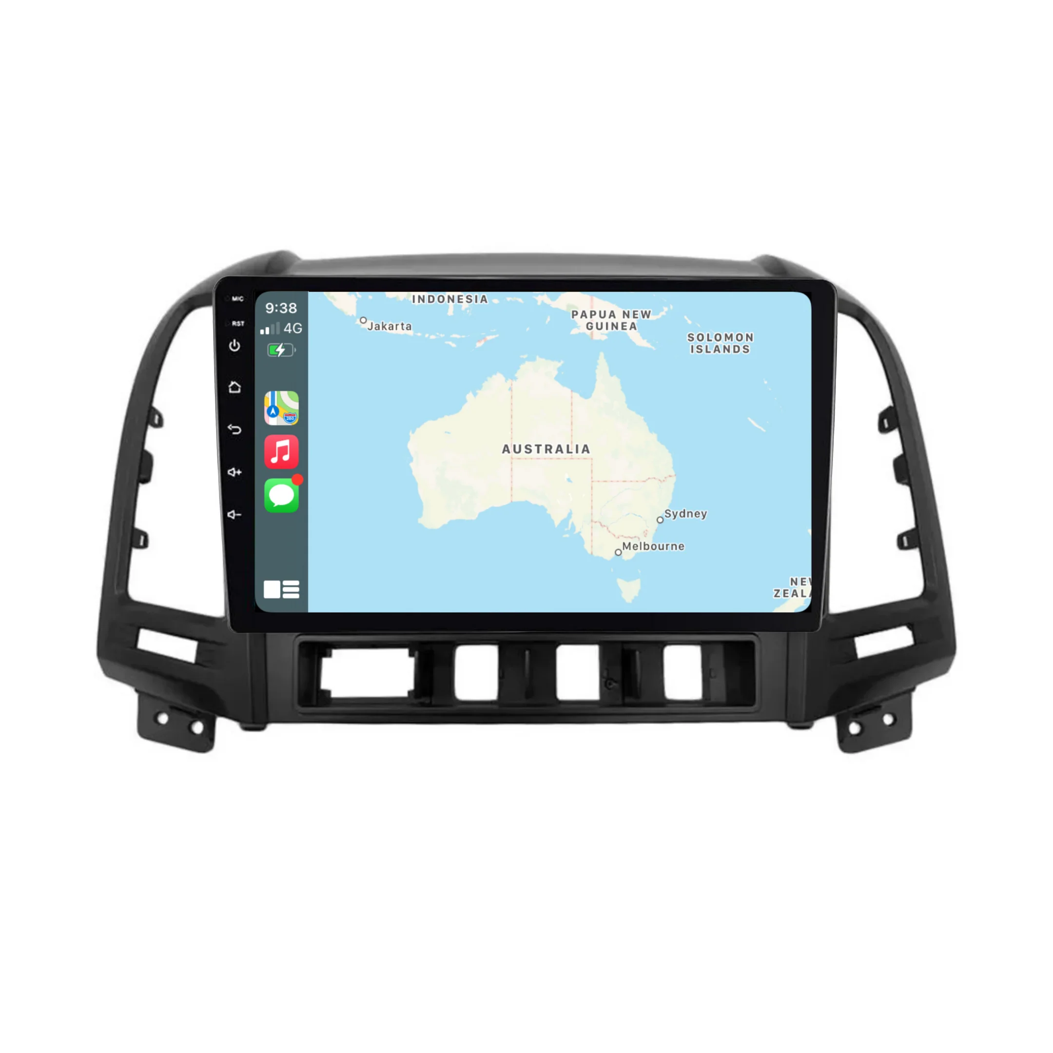 Hyundai IX45/Santa Fe (2006-2012) Plug & Play Head Unit Upgrade Kit: Car Radio with Wireless & Wired Apple CarPlay & Android Auto - Image 2