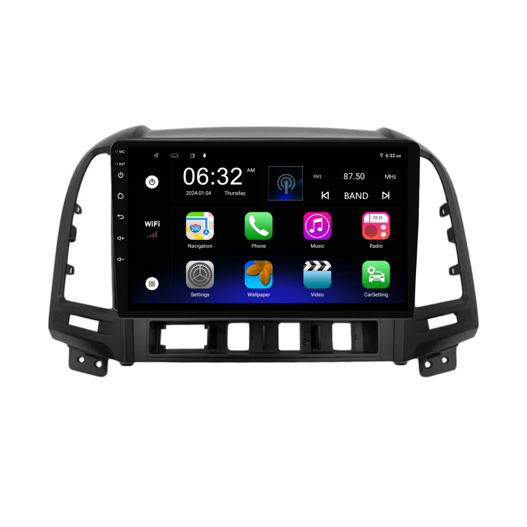 Hyundai IX45/Santa Fe (2006-2012) Plug & Play Head Unit Upgrade Kit: Car Radio with Wireless & Wired Apple CarPlay & Android Auto - Image 6