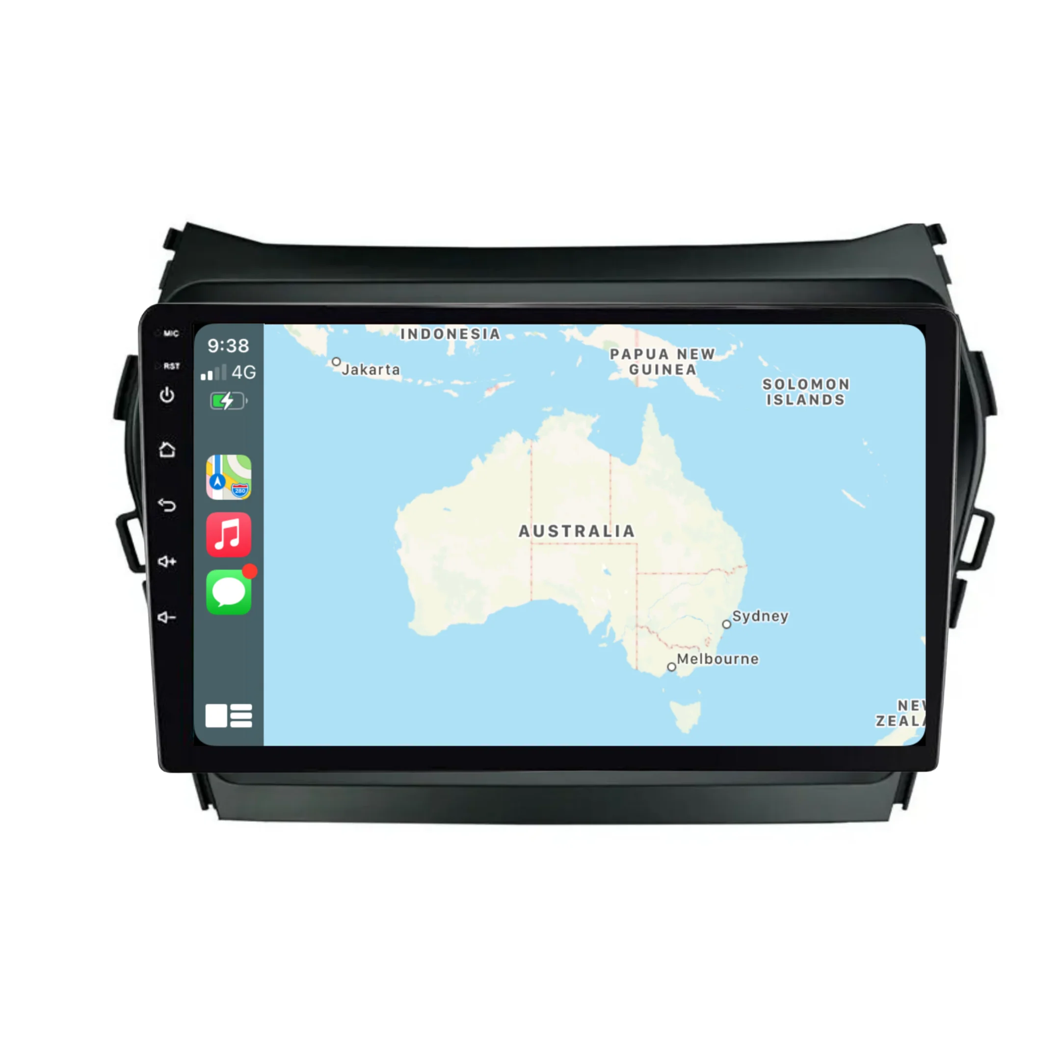 Hyundai IX45/Santa Fe (2015-2018) Plug & Play Head Unit Upgrade Kit: Car Radio with Wireless & Wired Apple CarPlay & Android Auto - Image 2