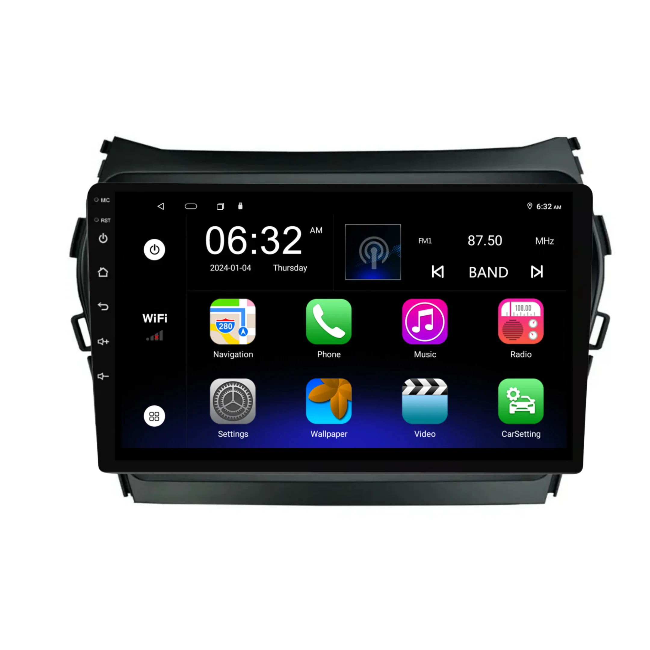 Hyundai IX45/Santa Fe (2015-2018) Plug & Play Head Unit Upgrade Kit: Car Radio with Wireless & Wired Apple CarPlay & Android Auto - Image 6