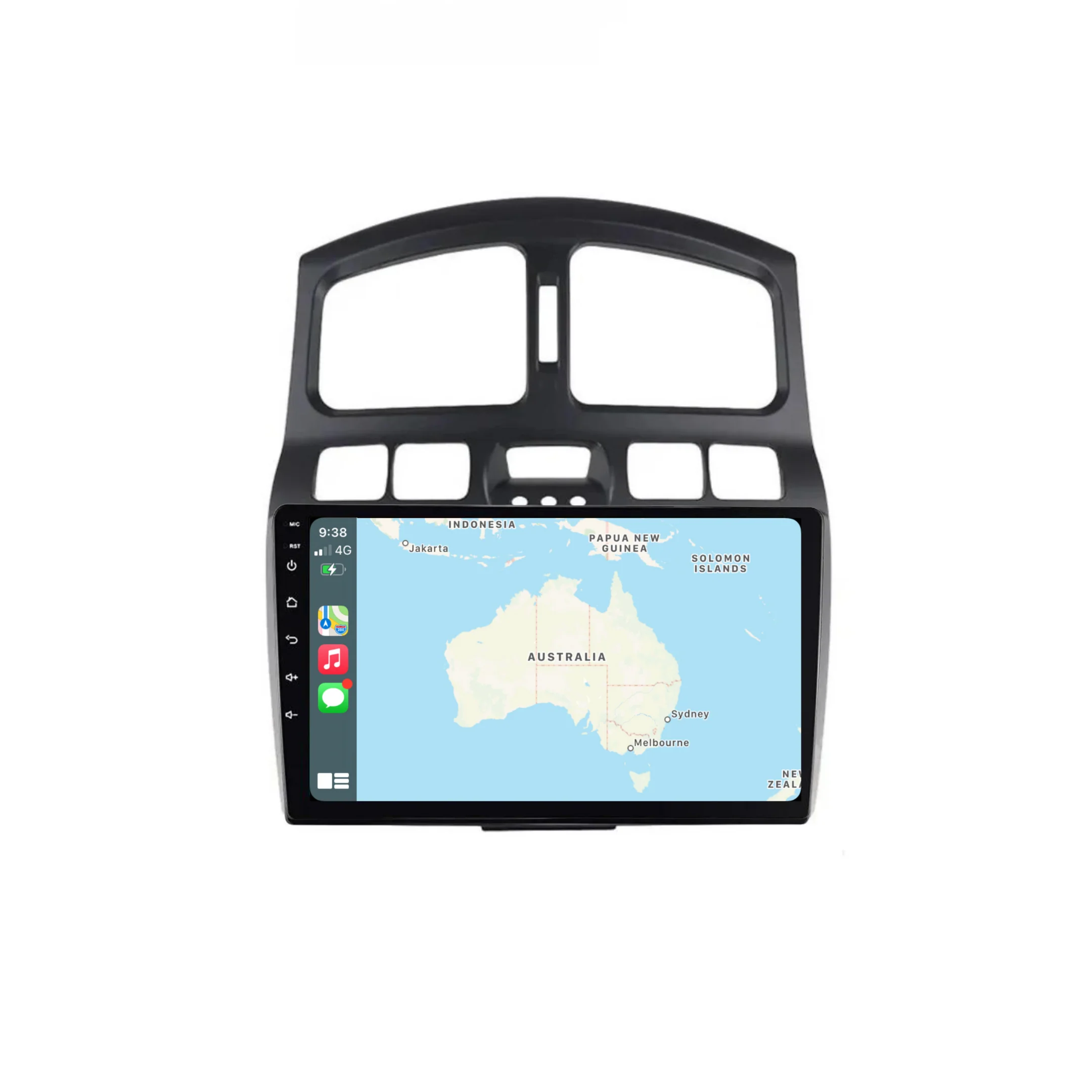 Hyundai Santa Fe (2000-2006) Plug & Play Head Unit Upgrade Kit: Car Radio with Wireless & Wired Apple CarPlay & Android Auto - Image 2