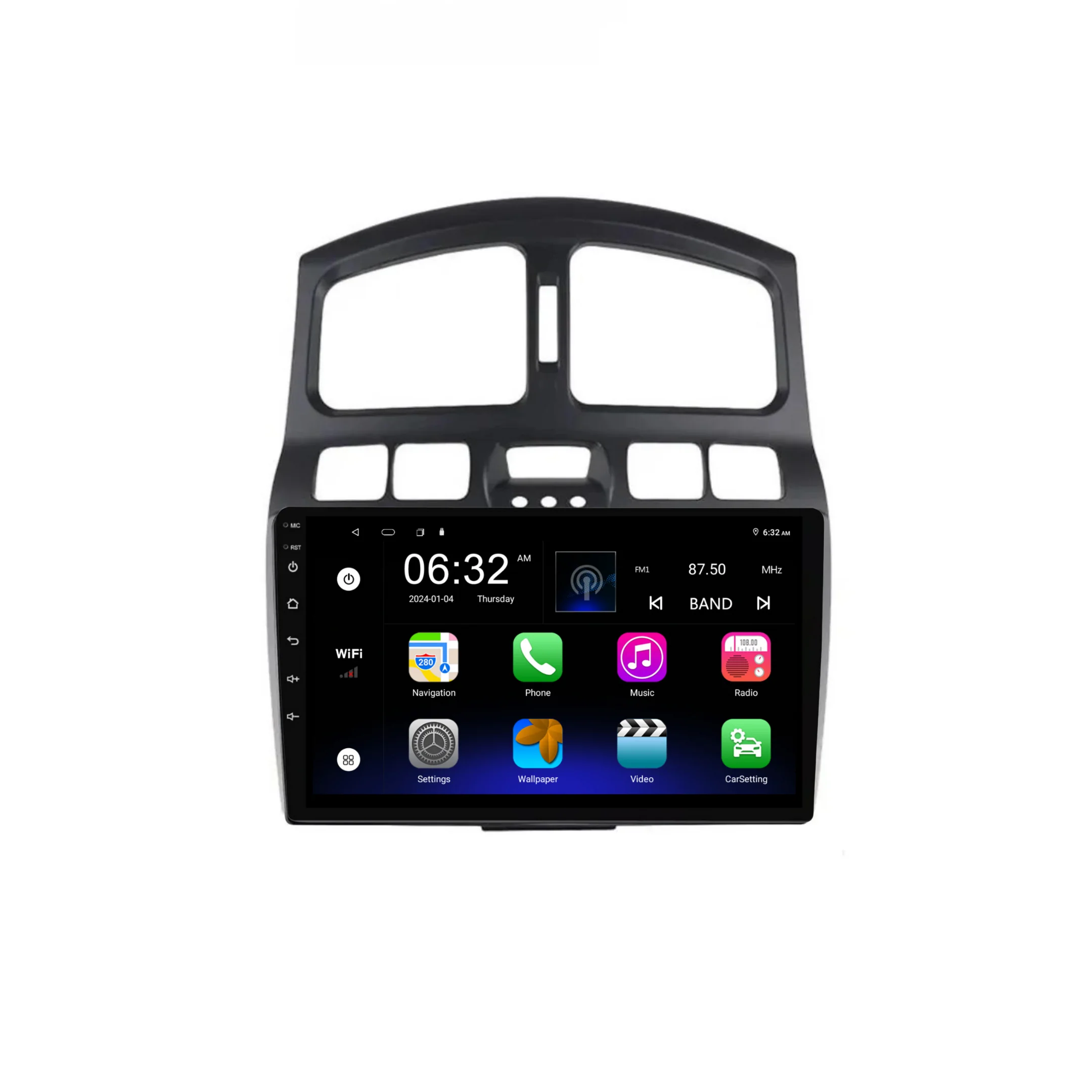 Hyundai Santa Fe (2000-2006) Plug & Play Head Unit Upgrade Kit: Car Radio with Wireless & Wired Apple CarPlay & Android Auto - Image 6