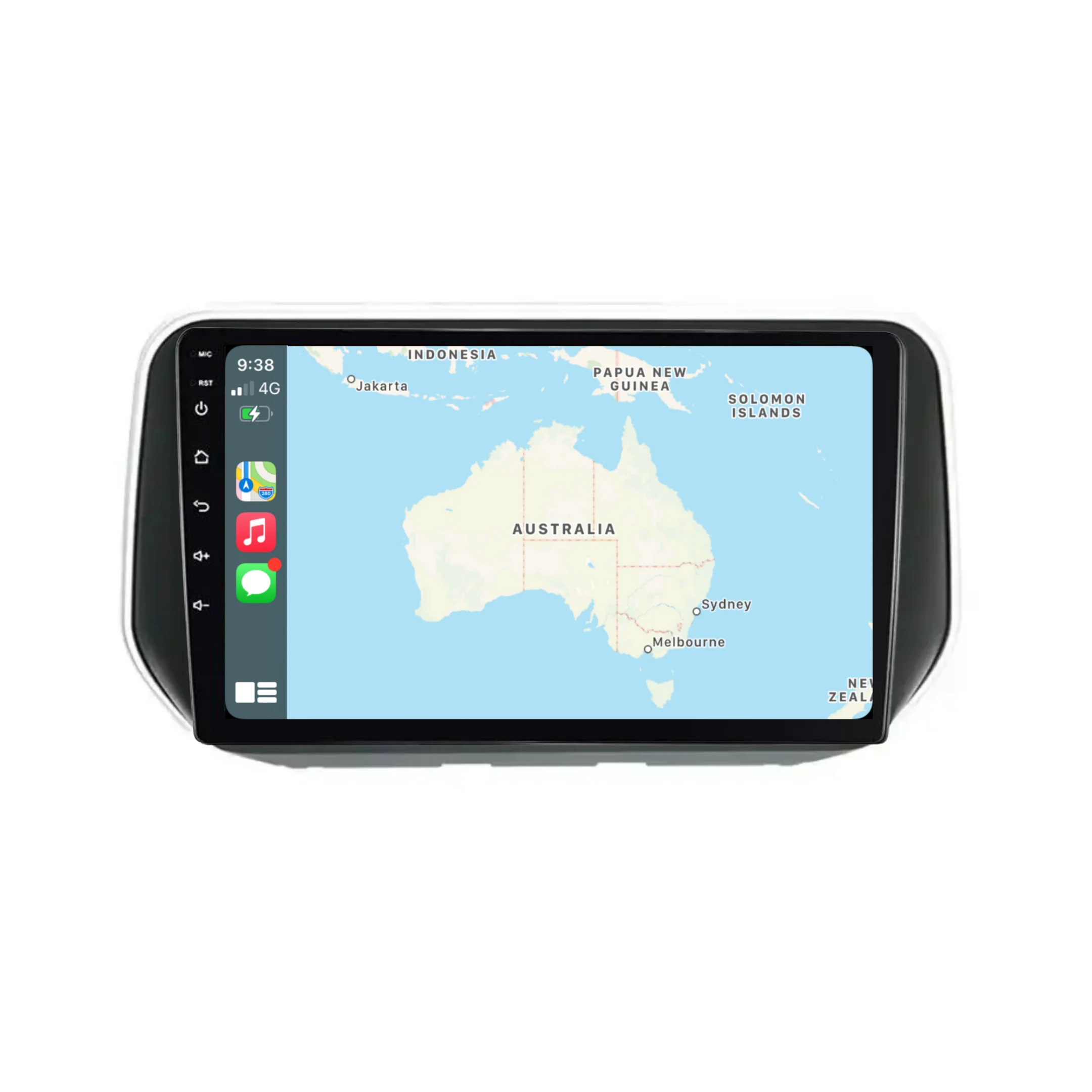 Hyundai Santa Fe / Ix45 (2018+) Plug & Play Head Unit Upgrade Kit: Car Radio with Wireless & Wired Apple CarPlay & Android Auto - Image 2
