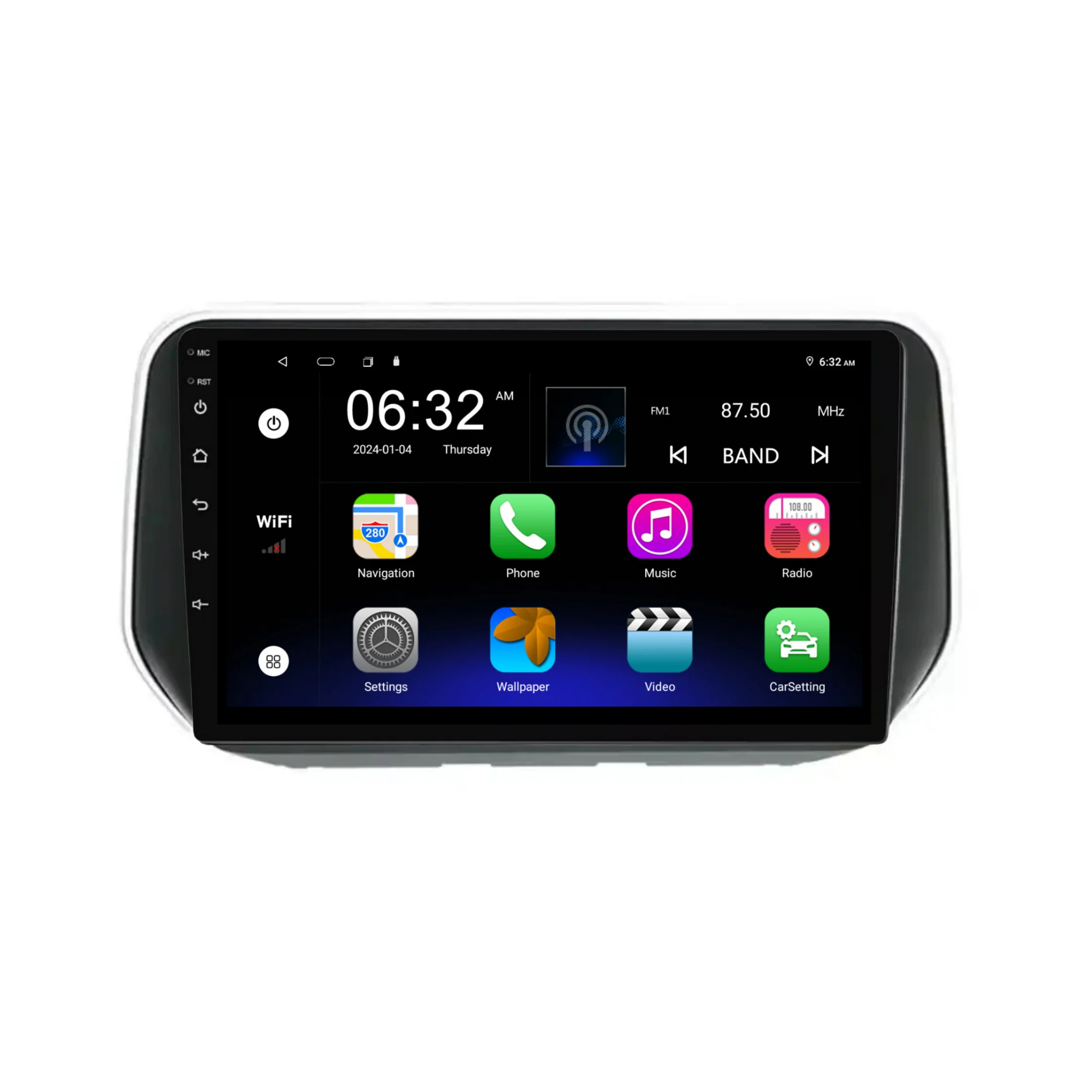 Hyundai Santa Fe / Ix45 (2018+) Plug & Play Head Unit Upgrade Kit: Car Radio with Wireless & Wired Apple CarPlay & Android Auto - Image 6