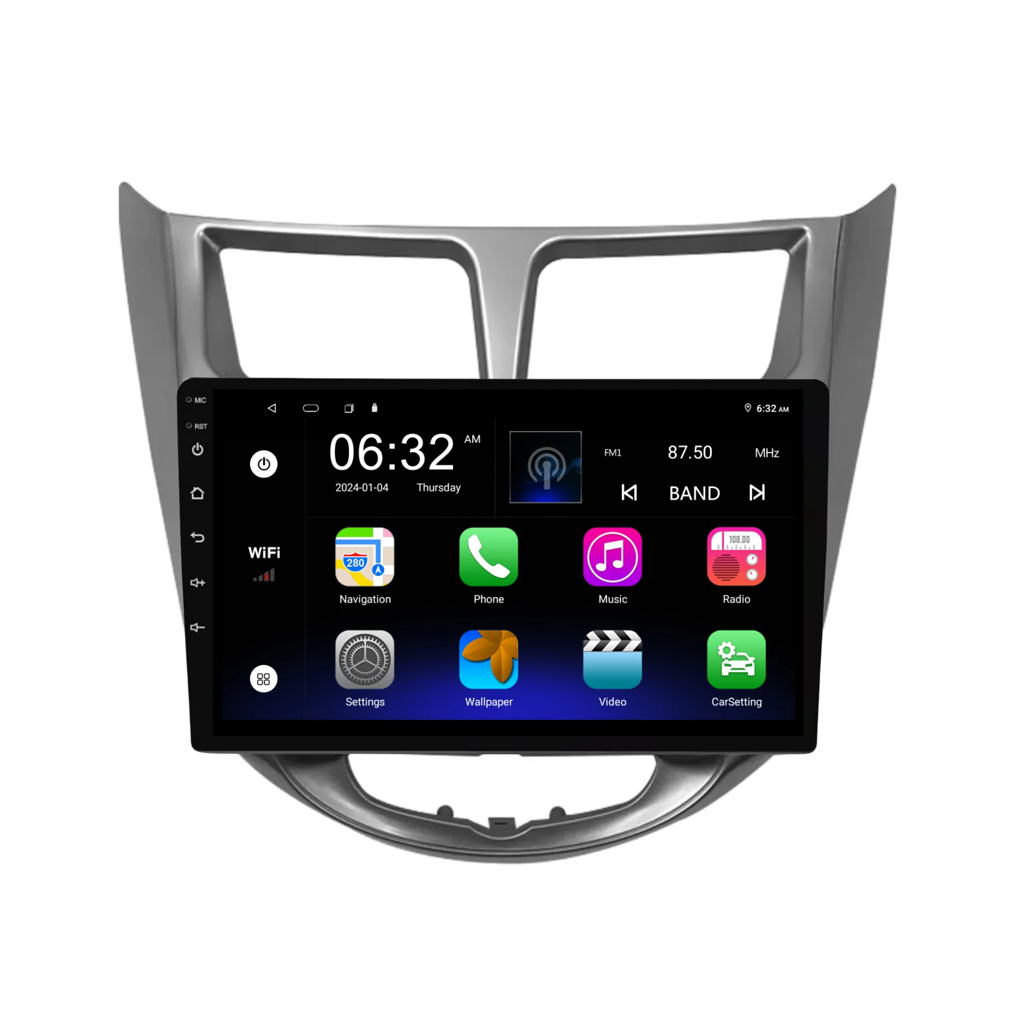 Hyundai Solaris/Accent AUTO AC (2010-2016) Plug & Play Head Unit Upgrade Kit: Car Radio with Wireless & Wired Apple CarPlay & Android Auto - Image 7