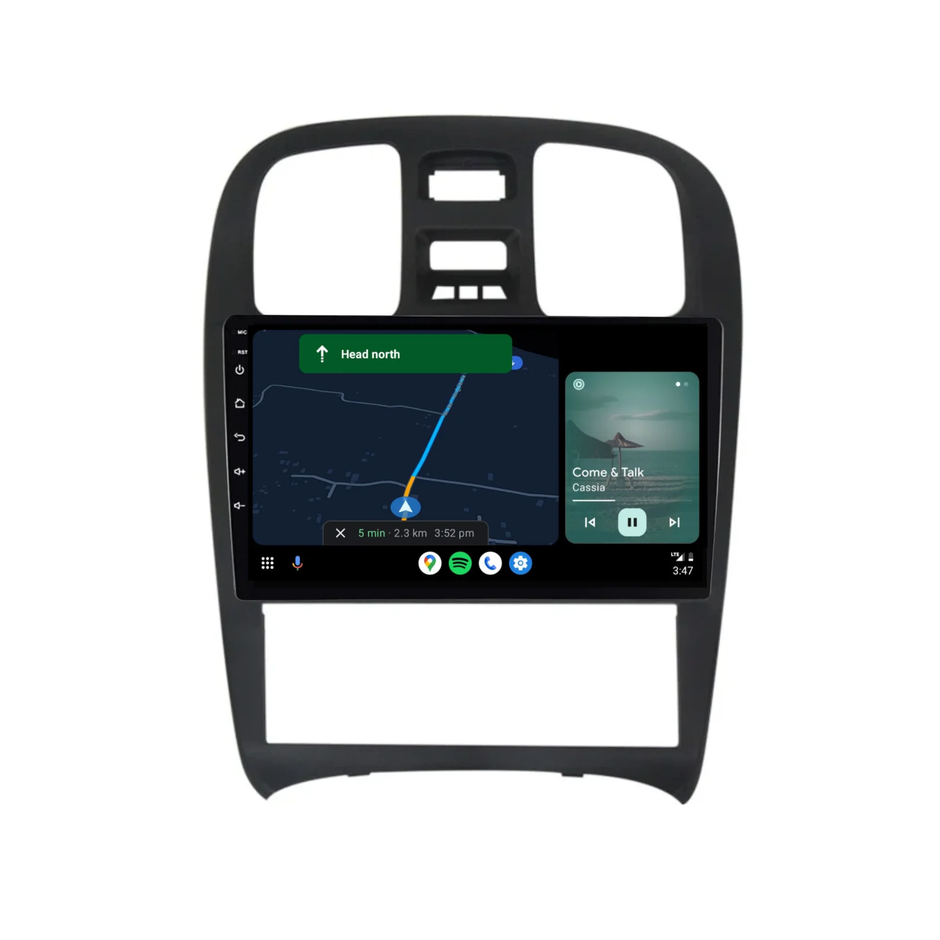 Hyundai Sonata (2003-2009) Plug & Play Head Unit Upgrade Kit: Car Radio with Wireless & Wired Apple CarPlay & Android Auto - Image 4