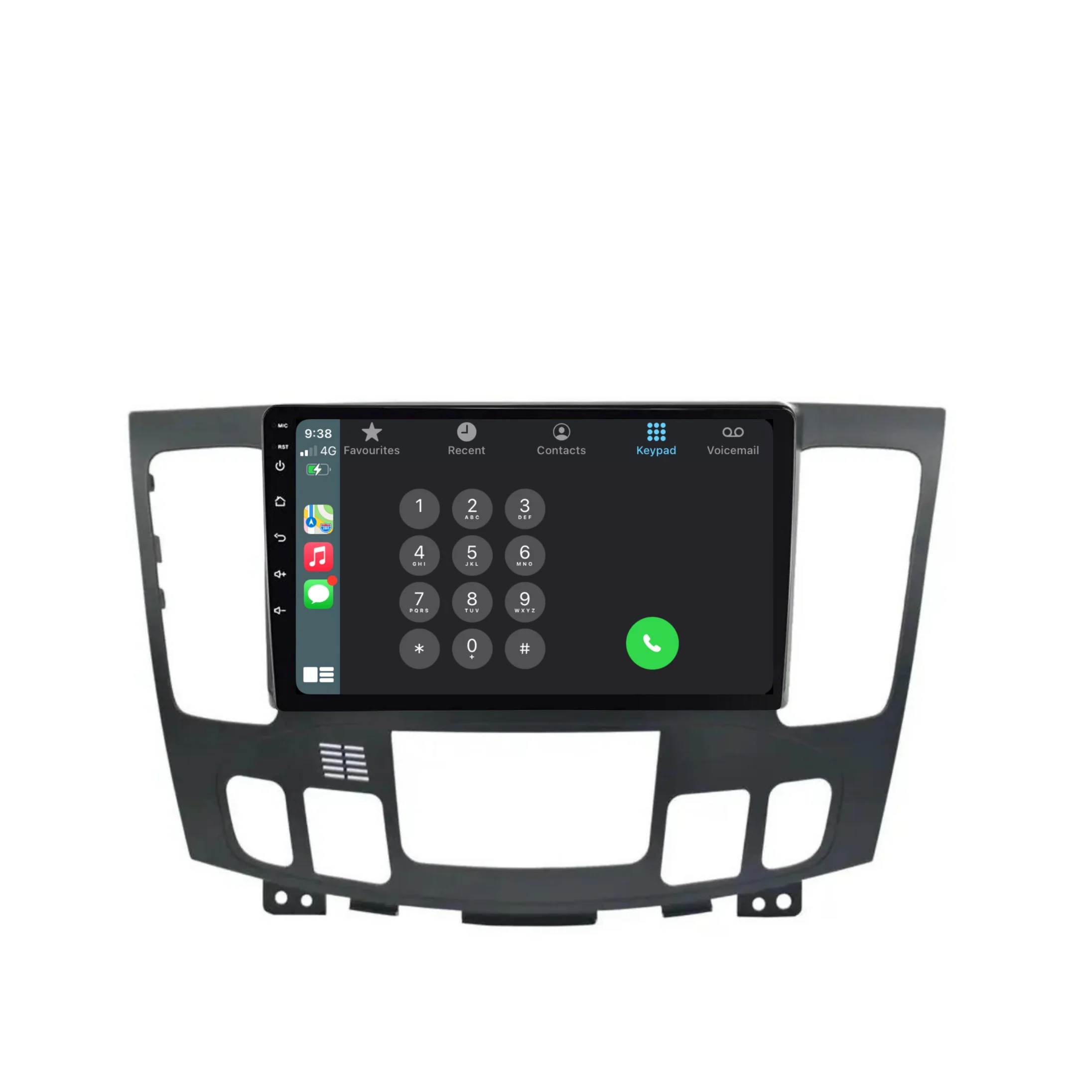 Hyundai Sonata Auto AC (2009-2011) Plug & Play Head Unit Upgrade Kit: Car Radio with Wireless & Wired Apple CarPlay & Android Auto - Image 3