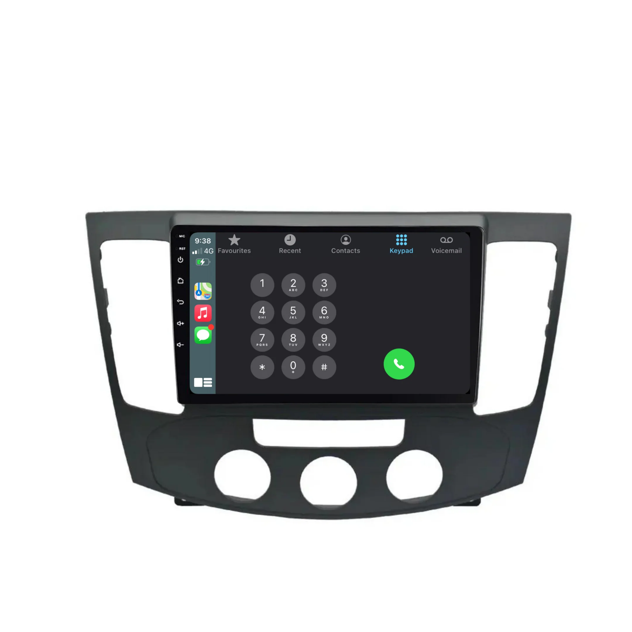 Hyundai Sonata Manual AC (2009-2011) Plug & Play Head Unit Upgrade Kit: Car Radio with Wireless & Wired Apple CarPlay & Android Auto - Image 3