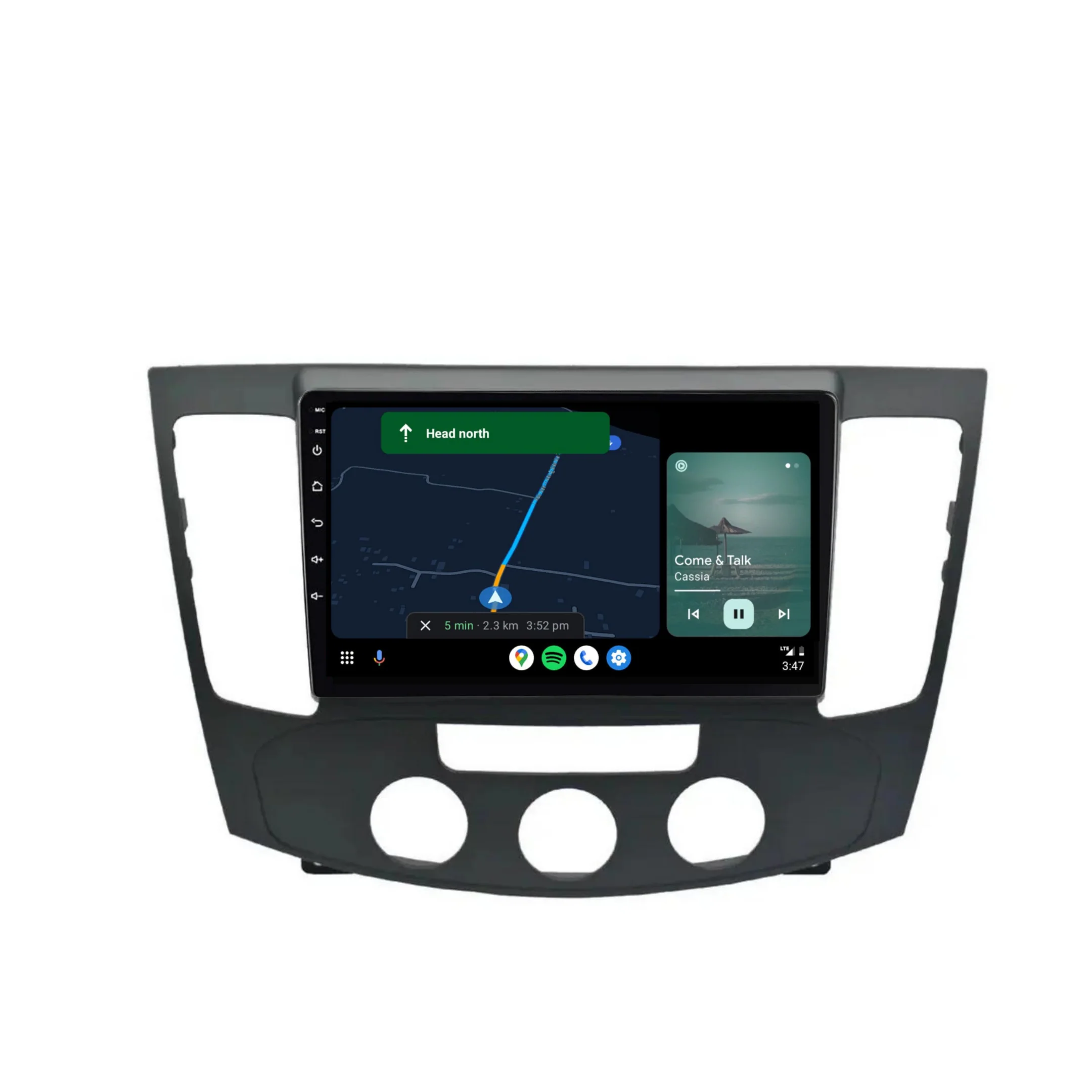 Hyundai Sonata Manual AC (2009-2011) Plug & Play Head Unit Upgrade Kit: Car Radio with Wireless & Wired Apple CarPlay & Android Auto - Image 4