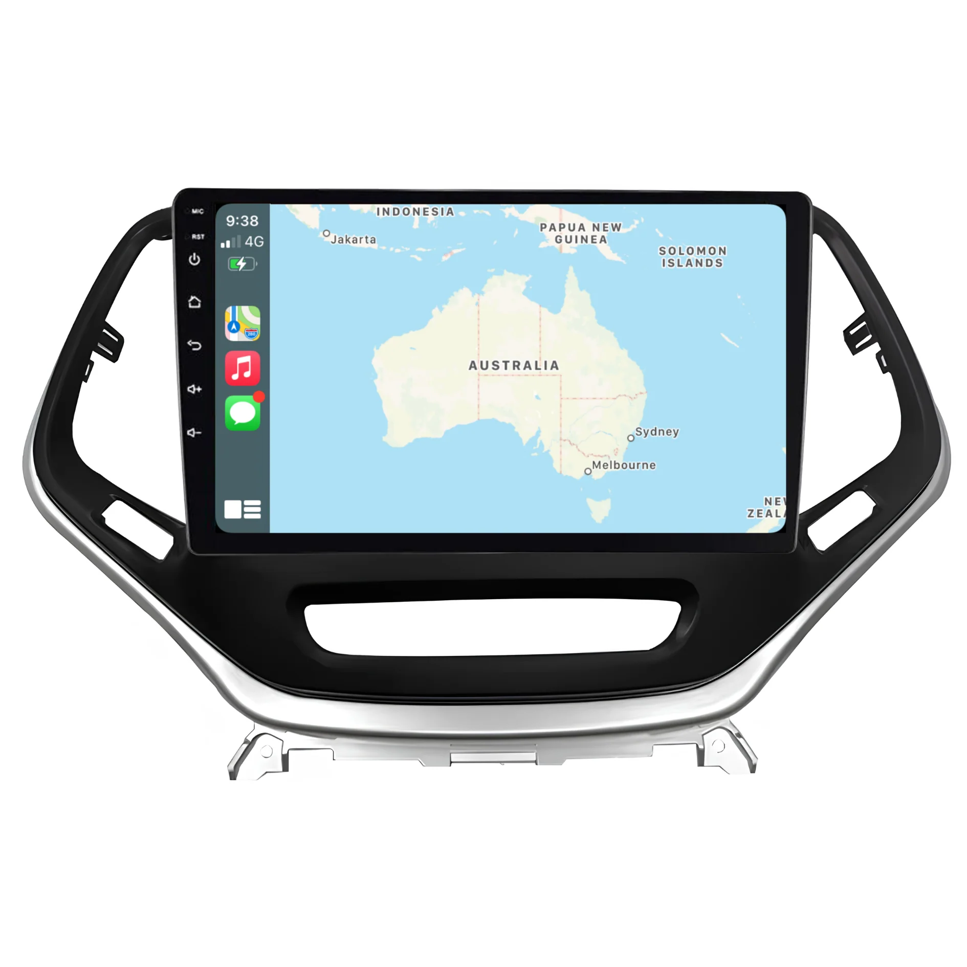 Jeep Cherokee (2014-2019) Plug & Play Head Unit Upgrade Kit: Car Radio with Wireless & Wired Apple CarPlay & Android Auto - Image 3