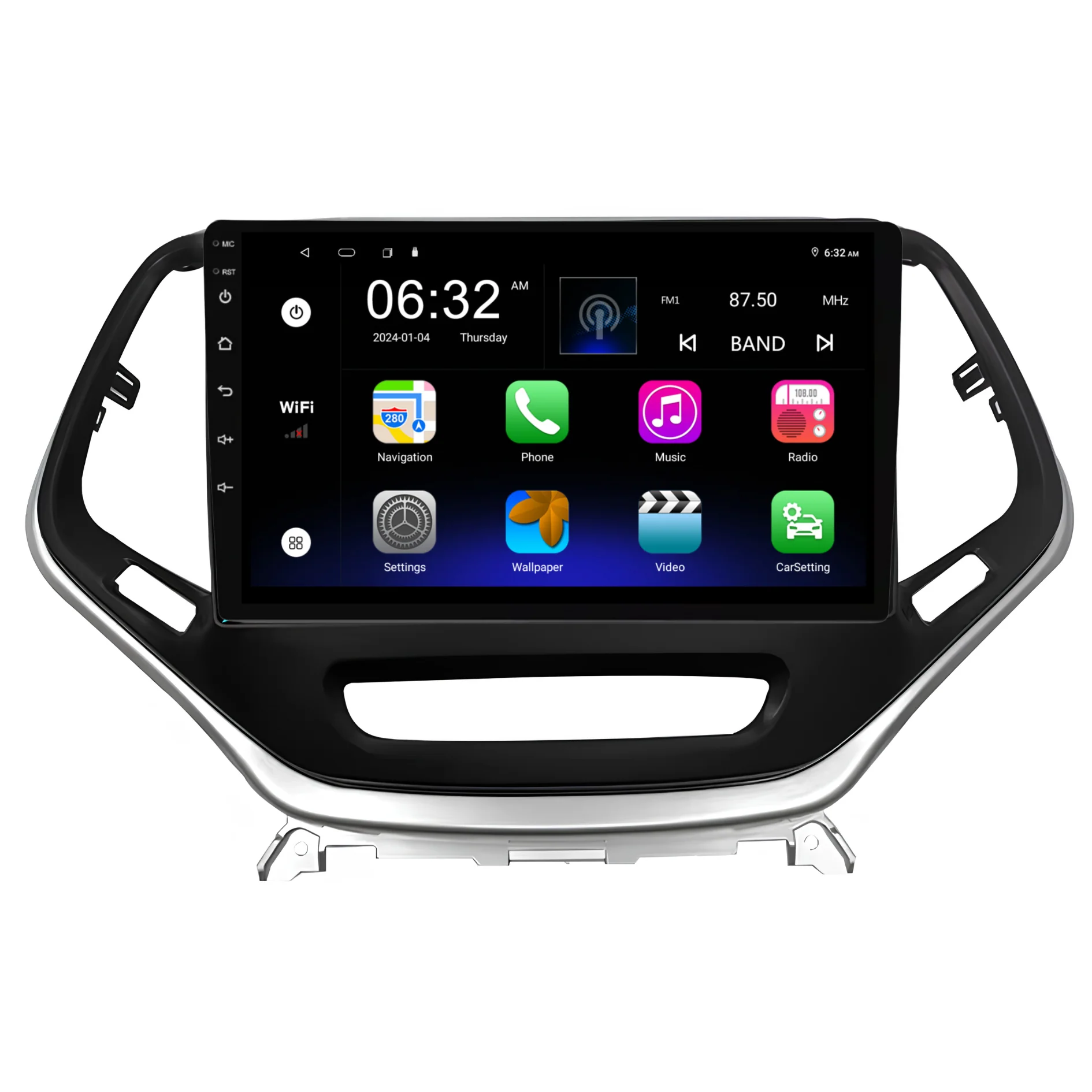 Jeep Cherokee (2014-2019) Plug & Play Head Unit Upgrade Kit: Car Radio with Wireless & Wired Apple CarPlay & Android Auto - Image 7