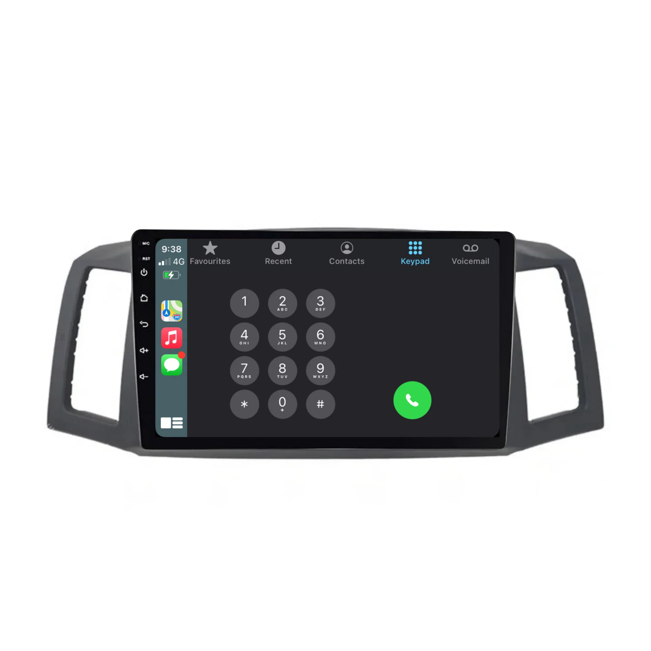 Jeep Grand Cherokee (2004-2007) Plug & Play Head Unit Upgrade Kit: Car Radio with Wireless & Wired Apple CarPlay & Android Auto - Image 3