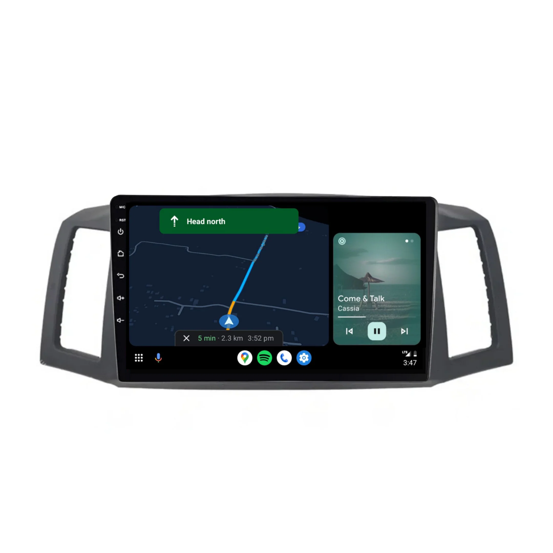 Jeep Grand Cherokee (2004-2007) Plug & Play Head Unit Upgrade Kit: Car Radio with Wireless & Wired Apple CarPlay & Android Auto - Image 4