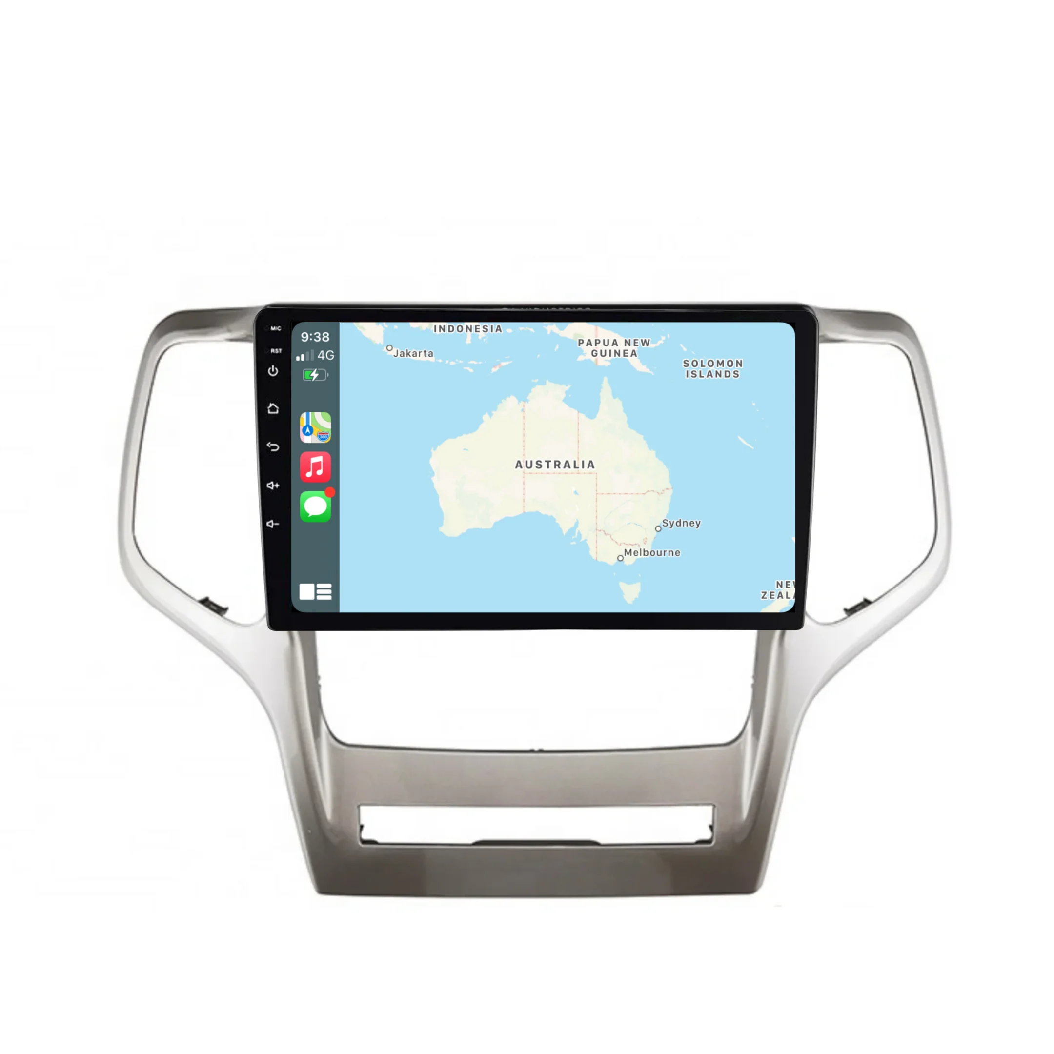 Jeep Grand Cherokee (2008-2013) Plug & Play Head Unit Upgrade Kit: Car Radio with Wireless & Wired Apple CarPlay & Android Auto - Image 3