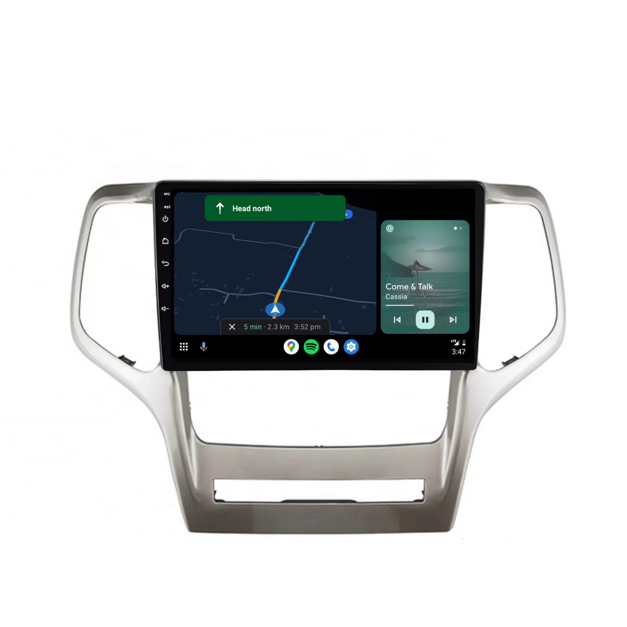 Jeep Grand Cherokee (2008-2013) Plug & Play Head Unit Upgrade Kit: Car Radio with Wireless & Wired Apple CarPlay & Android Auto - Image 5