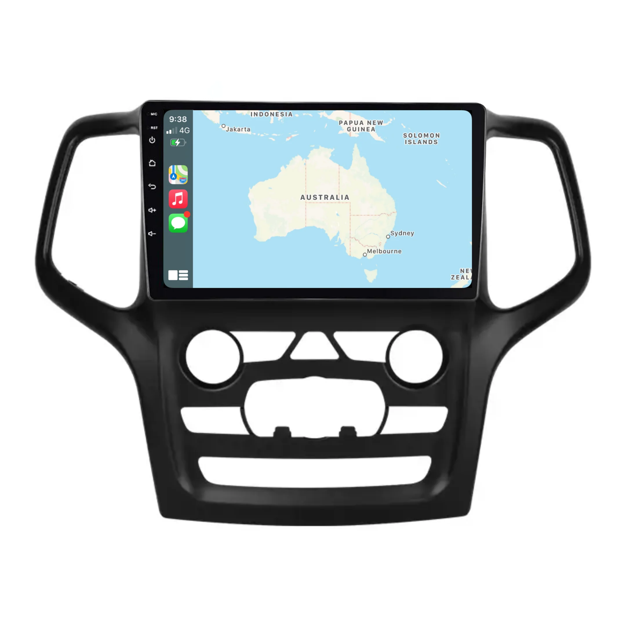 Jeep Grand Cherokee (2014-2022) Plug & Play Head Unit Upgrade Kit: Car Radio with Wireless & Wired Apple CarPlay & Android Auto - Image 3