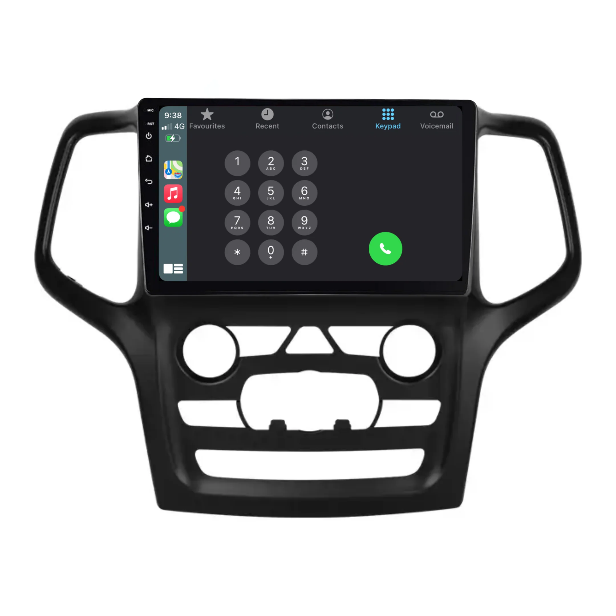 Jeep Grand Cherokee (2014-2022) Plug & Play Head Unit Upgrade Kit: Car Radio with Wireless & Wired Apple CarPlay & Android Auto - Image 4