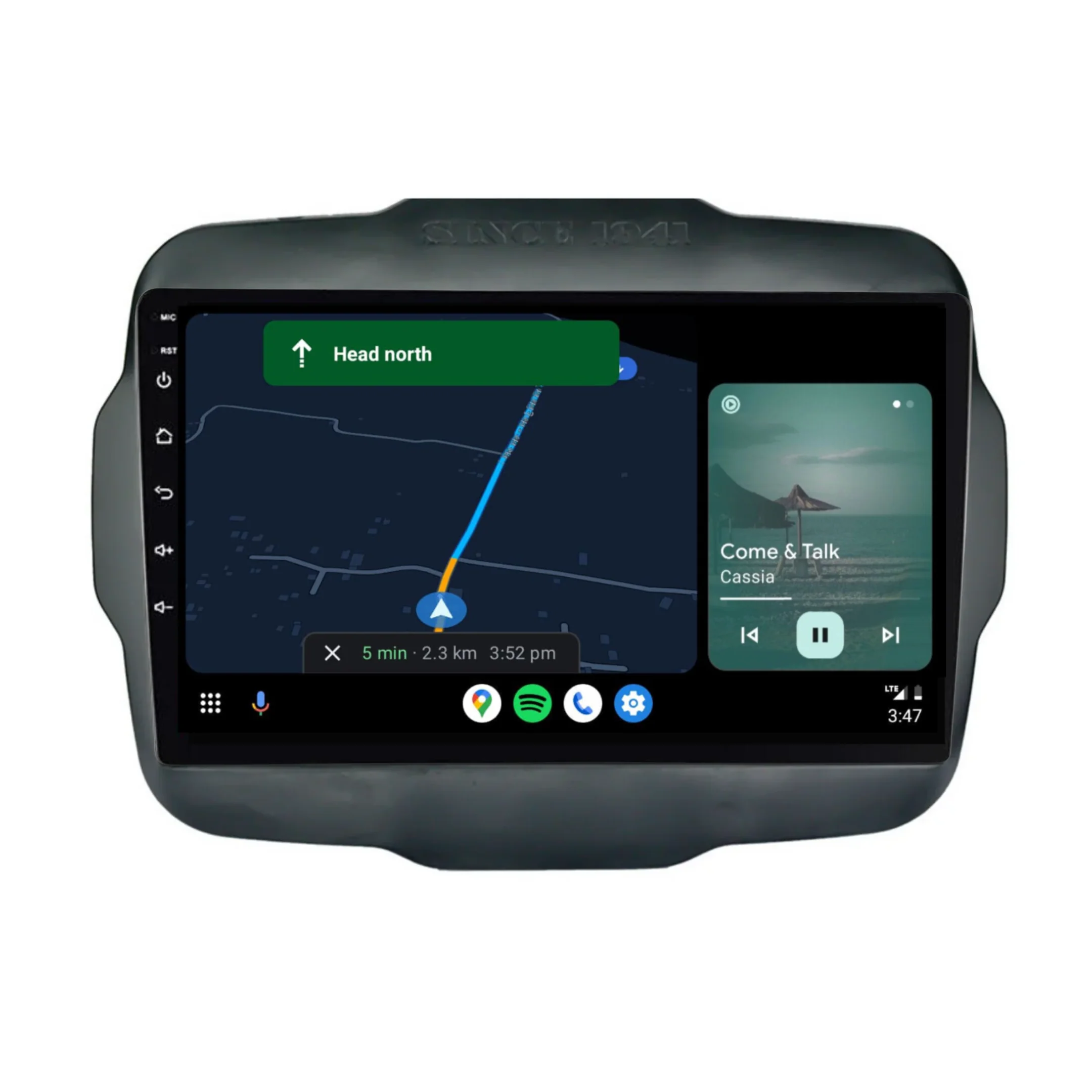 Jeep Renegade (2016-2020) Plug & Play Head Unit Upgrade Kit: Car Radio with Wireless & Wired Apple CarPlay & Android Auto - Image 4