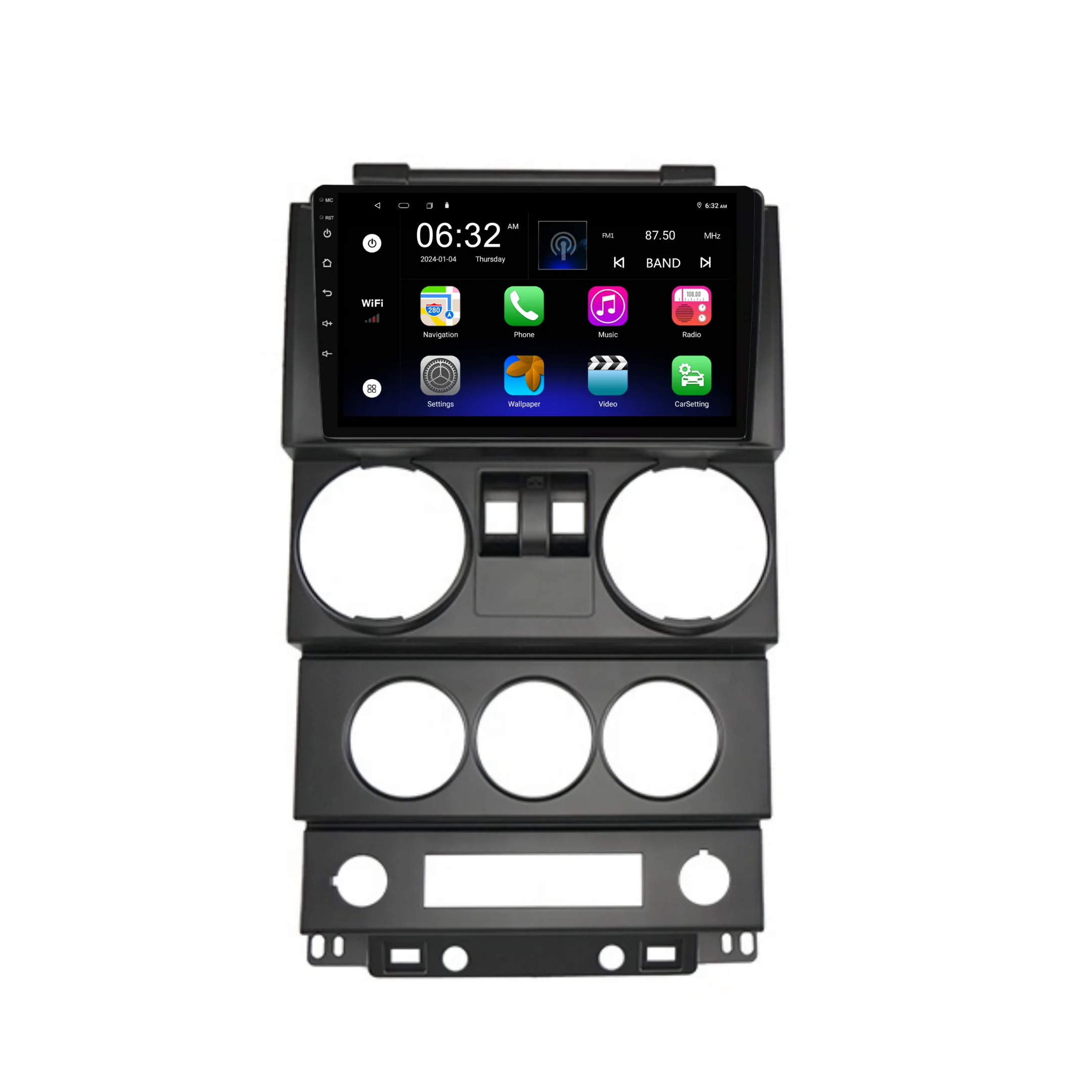 Jeep Wrangler 2 Door (2008-2010) Plug & Play Head Unit Upgrade Kit: Car Radio with Wireless & Wired Apple CarPlay & Android Auto - Image 6