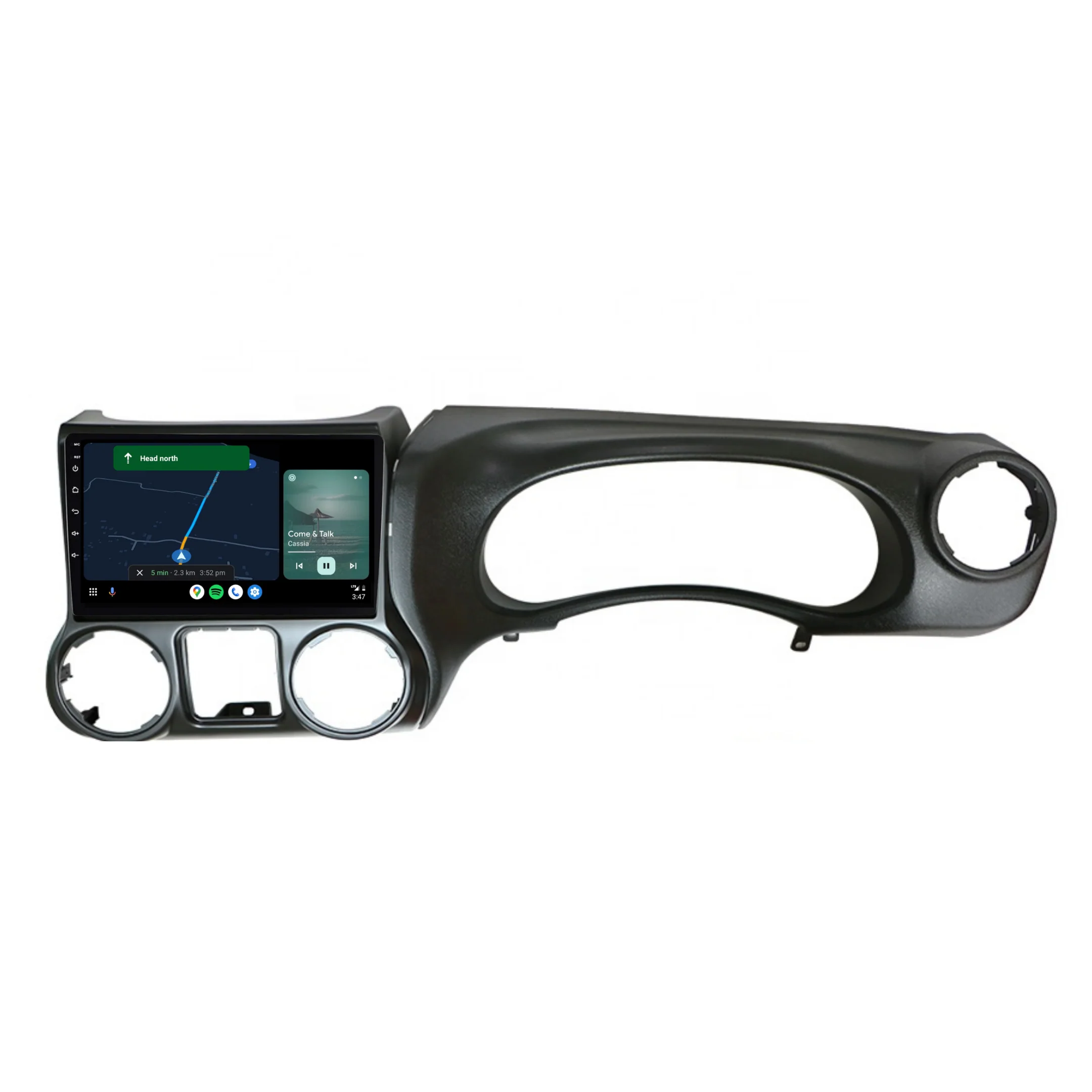 Jeep Wrangler (2011-2014) Plug & Play Head Unit Upgrade Kit: Car Radio with Wireless & Wired Apple CarPlay & Android Auto - Image 5