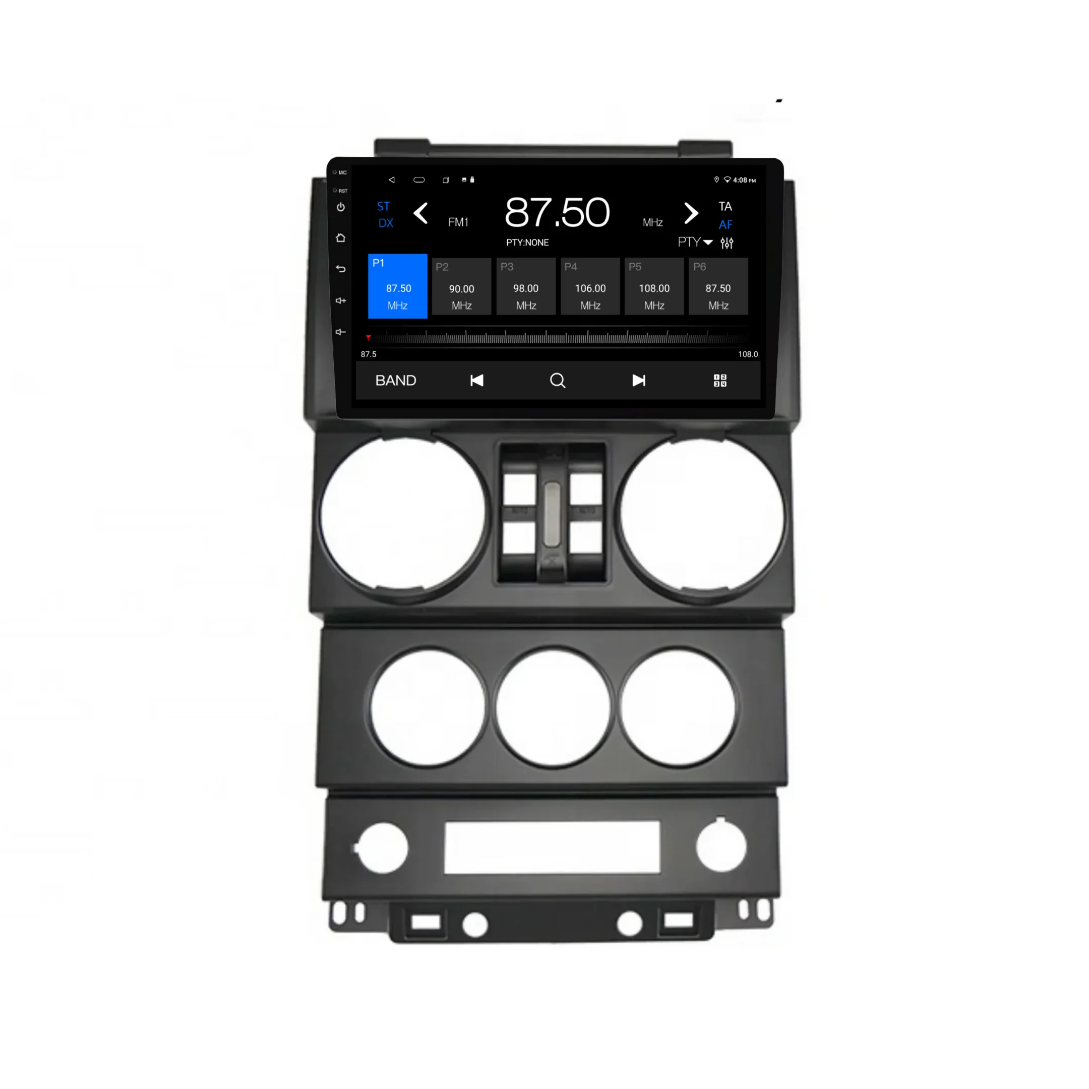 Jeep Wrangler 4 Door (2008-2010) Plug & Play Head Unit Upgrade Kit: Car Radio with Wireless & Wired Apple CarPlay & Android Auto - Image 5
