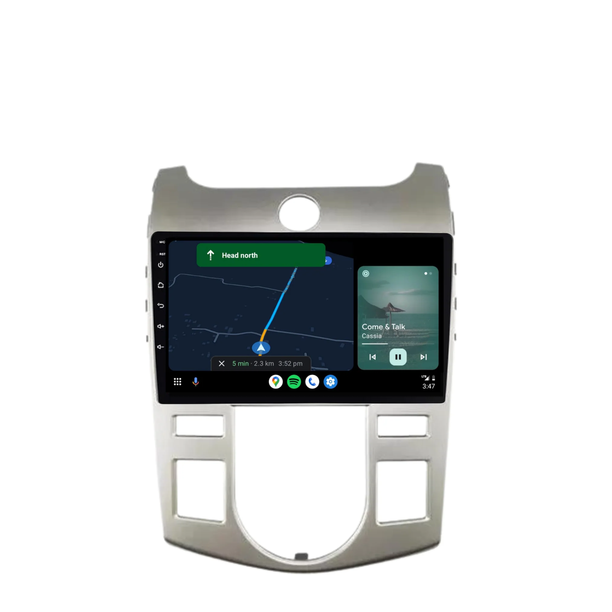 Kia Cerato AUTO AC (2008-2017) Plug & Play Head Unit Upgrade Kit: Car Radio with Wireless & Wired Apple CarPlay & Android Auto - Image 4