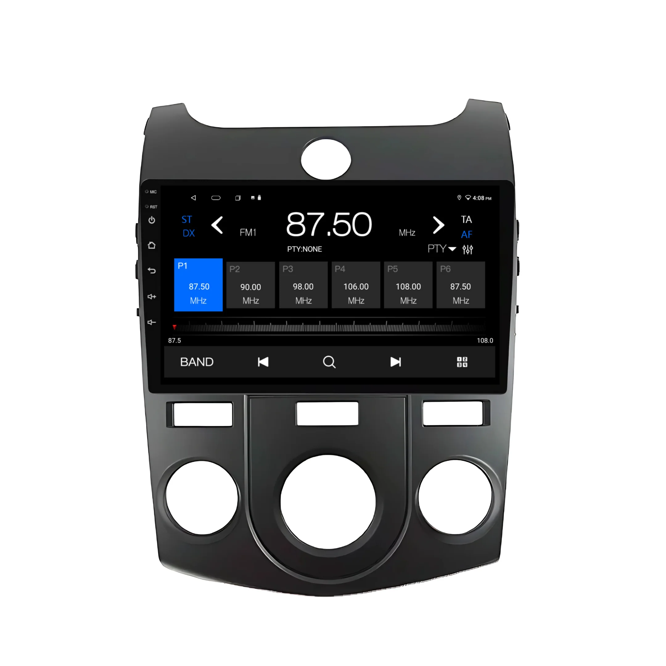 Kia Cerato (Black) Manual AC (2008-2017) Plug & Play Head Unit Upgrade Kit: Car Radio with Wireless & Wired Apple CarPlay & Android Auto - Image 5