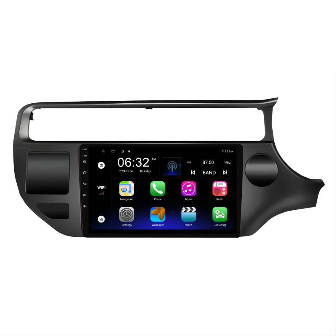 Kia Rio (2012-2016) Plug & Play Head Unit Upgrade Kit: Car Radio with Wireless & Wired Apple CarPlay & Android Auto - Image 6
