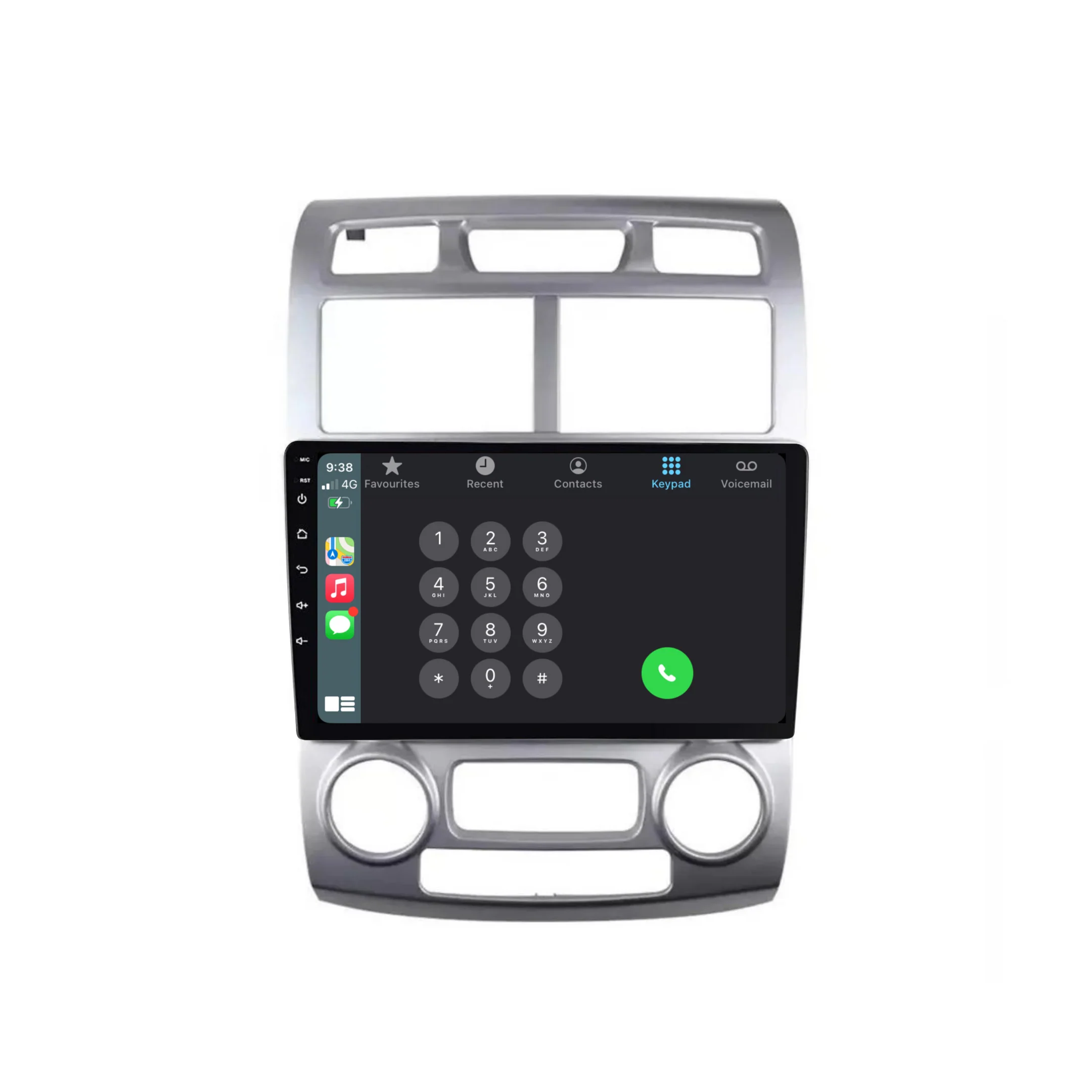 Kia Sportage (2005-2010) Plug & Play Head Unit Upgrade Kit: Car Radio with Wireless & Wired Apple CarPlay & Android Auto - Image 3