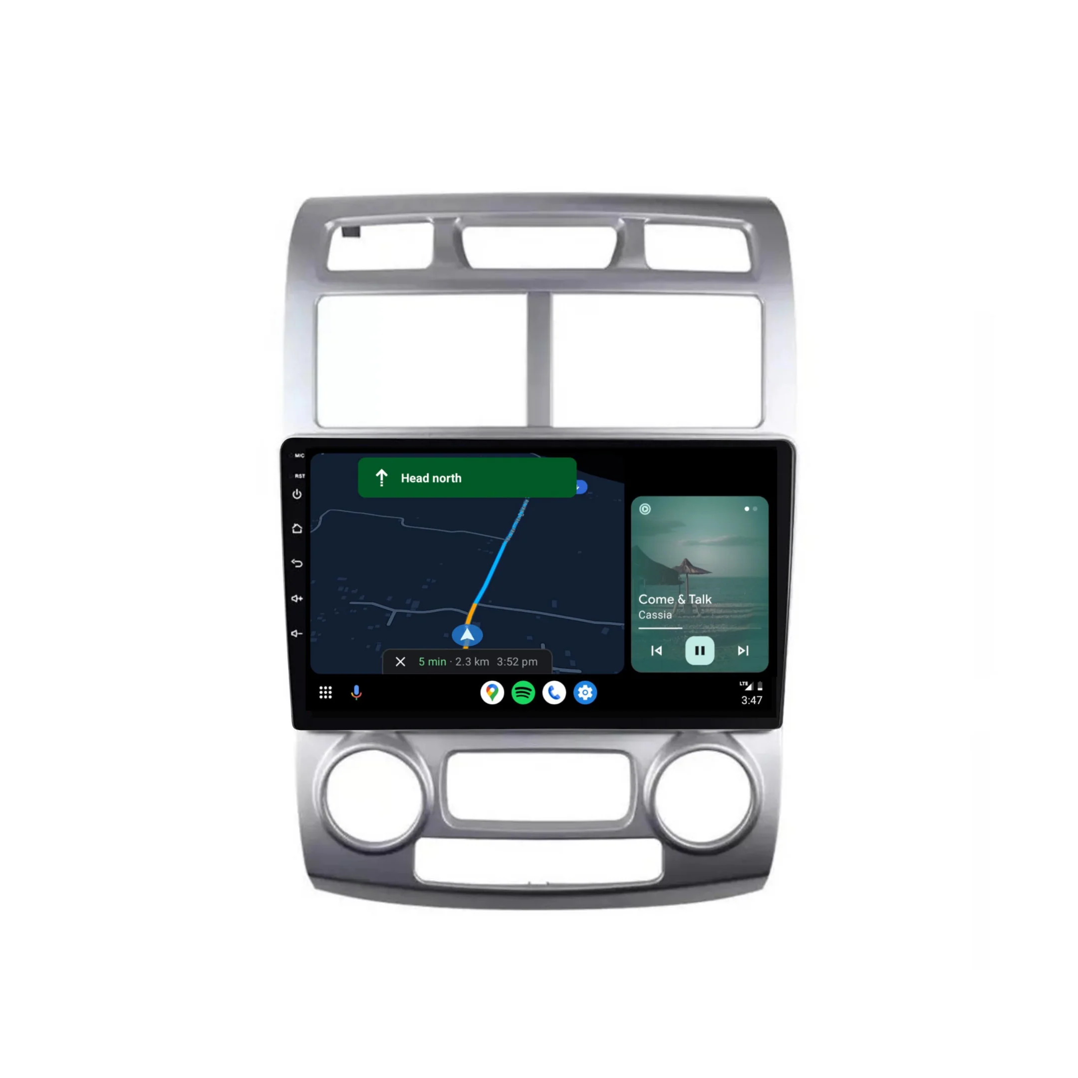Kia Sportage (2005-2010) Plug & Play Head Unit Upgrade Kit: Car Radio with Wireless & Wired Apple CarPlay & Android Auto - Image 4