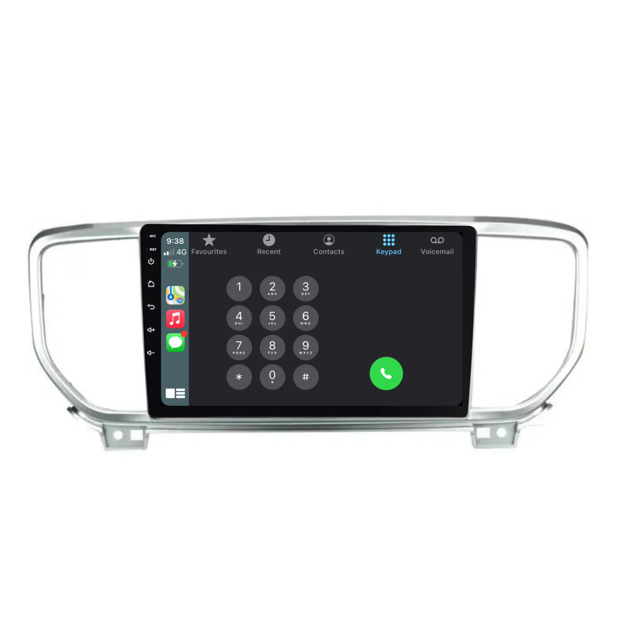 Kia Sportage / KX5 (2014-2018) Plug & Play Head Unit Upgrade Kit: Car Radio with Wireless & Wired Apple CarPlay & Android Auto - Image 4