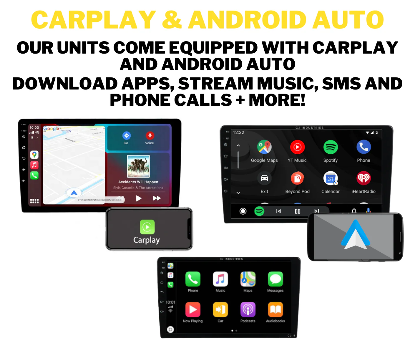 Land Rover Freelander (2007-2012) Plug & Play Head Unit Upgrade Kit: Car Radio with Wireless & Wired Apple CarPlay & Android Auto - Image 2