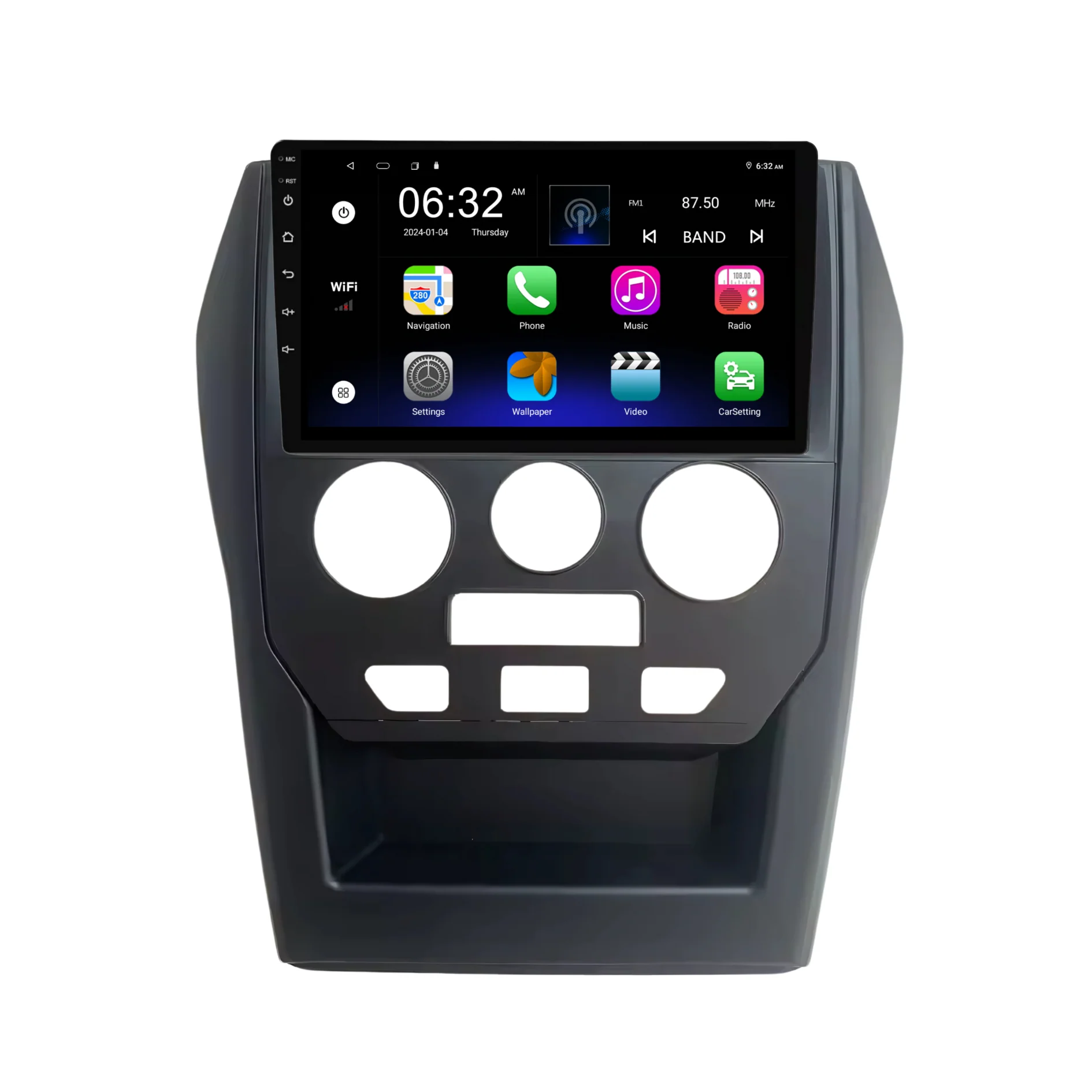 Mahindra Pik-Up / Scorpio (2015-2022) Manual AC Plug & Play Head Unit Upgrade Kit: Car Radio with Wireless & Wired Apple CarPlay & Android Auto - Image 7