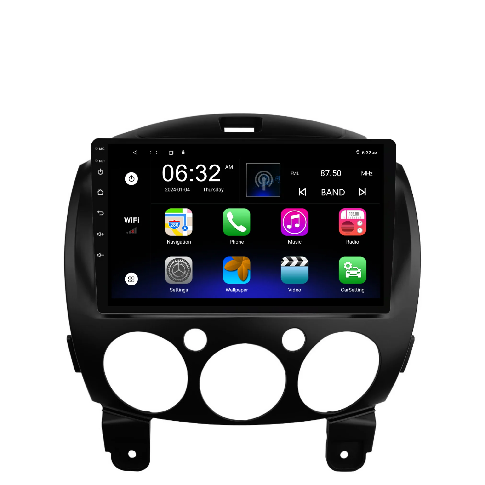Mazda 2 (2007-2014) Plug & Play Head Unit Upgrade Kit: Car Radio with Wireless & Wired Apple CarPlay & Android Auto - Image 7