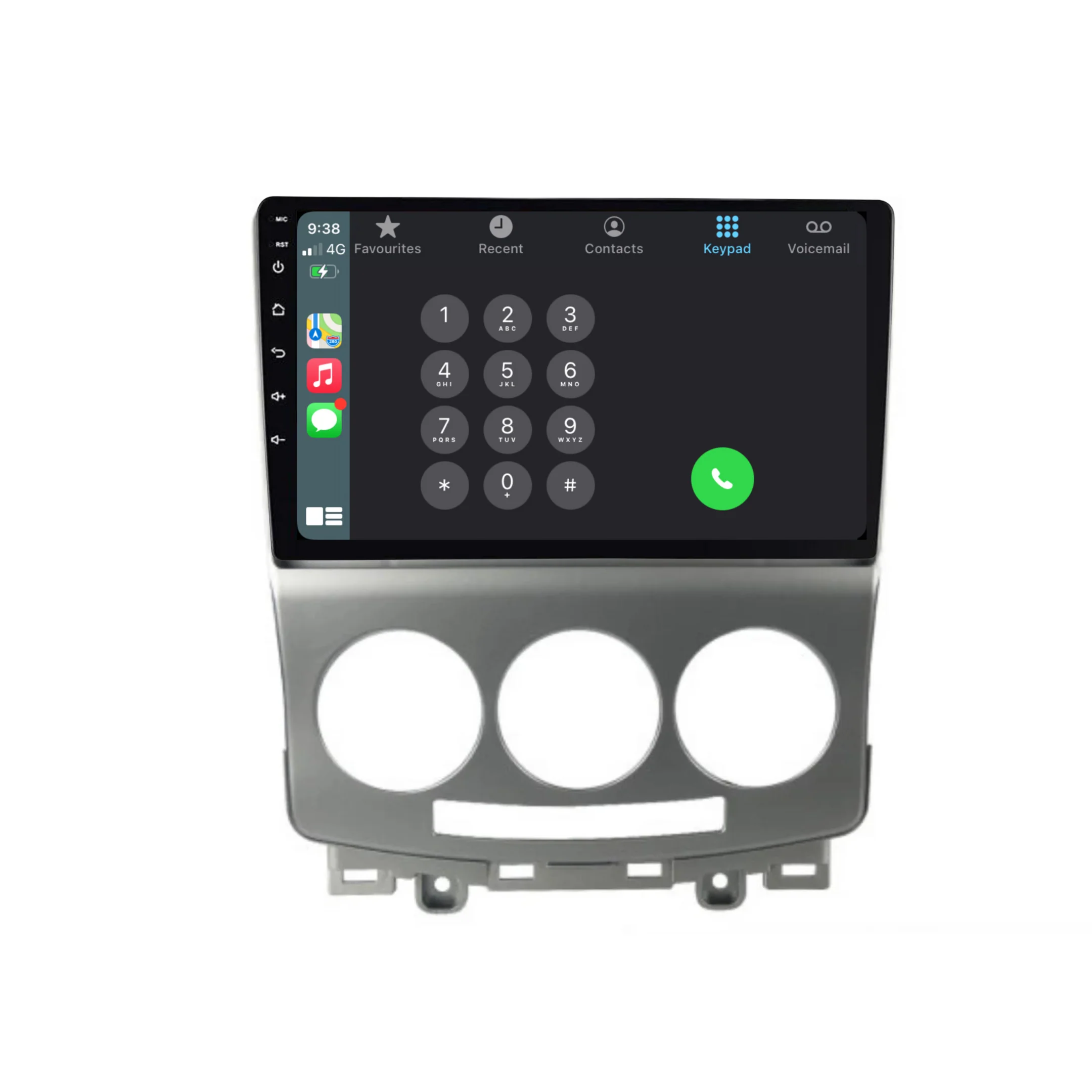 Mazda 5 (2006-2010) Plug & Play Head Unit Upgrade Kit: Car Radio with Wireless & Wired Apple CarPlay & Android Auto - Image 3