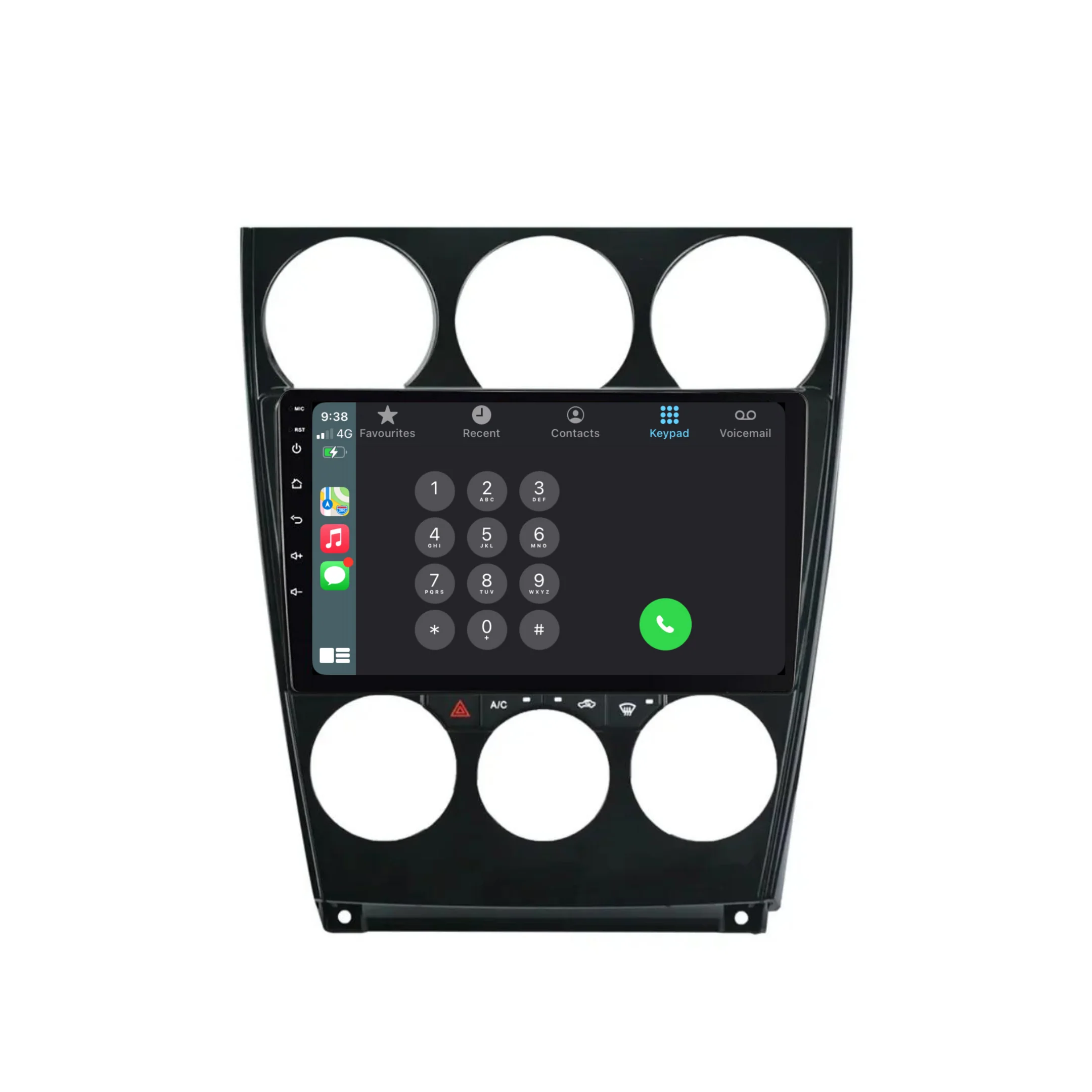 Mazda 6 (2004-2015) Plug & Play Head Unit Upgrade Kit: Car Radio with Wireless & Wired Apple CarPlay & Android Auto - Image 4