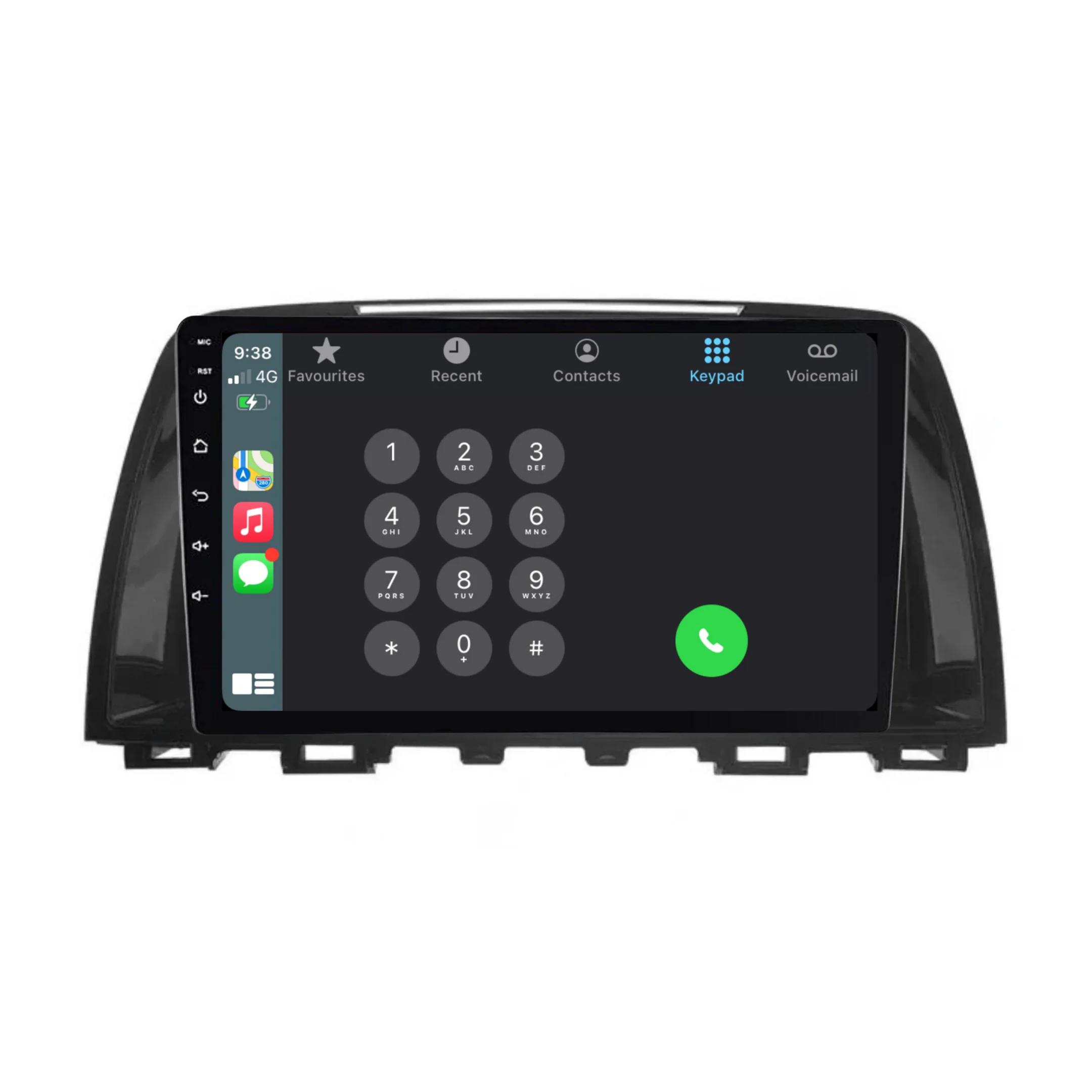 Mazda 6 (2012-2014) Plug & Play Head Unit Upgrade Kit: Car Radio with Wireless & Wired Apple CarPlay & Android Auto - Image 4
