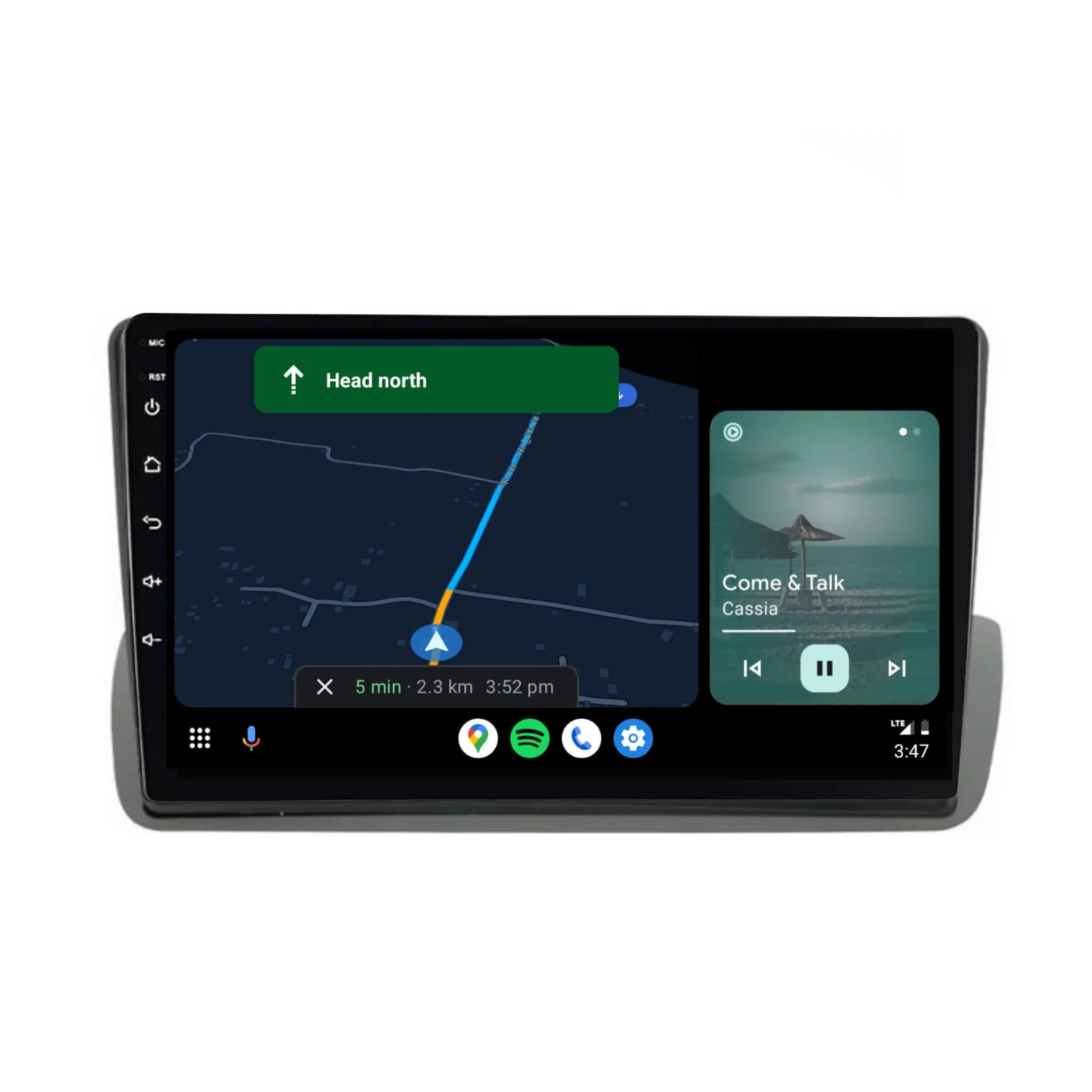 Mazda BT-50 Top Mount (2018-2019) Plug & Play Head Unit Upgrade Kit: Car Radio with Wireless & Wired Apple CarPlay & Android Auto - Image 4