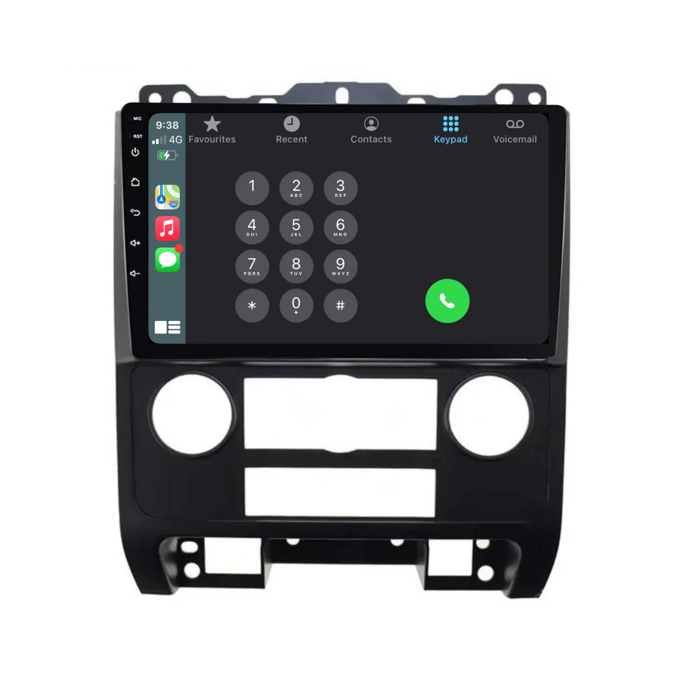 Mazda Tribute / Ford Escape / Ford Kuga (2007-2012) Plug & Play Head Unit Upgrade Kit: Car Radio with Wireless & Wired Apple CarPlay & Android Auto - Image 3