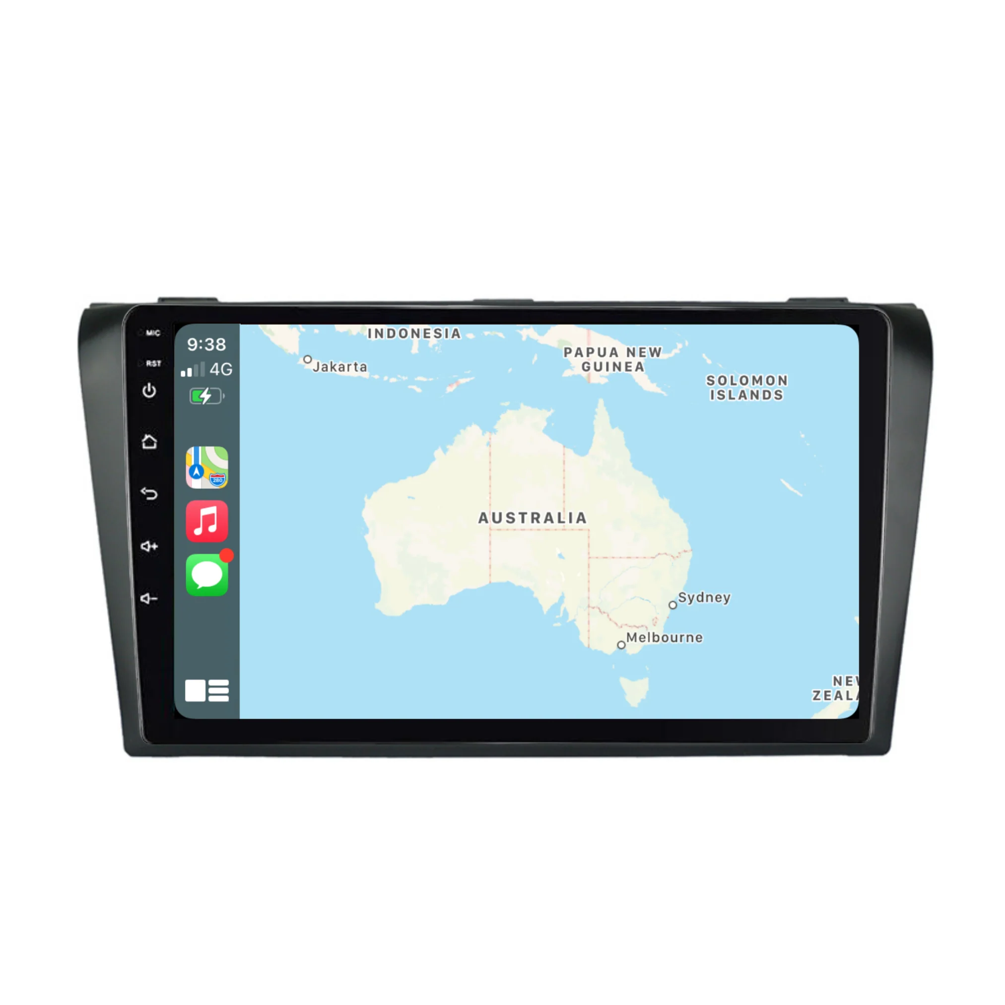 Mazda3 Simple (2004-2012) Plug & Play Head Unit Upgrade Kit: Car Radio with Wireless & Wired Apple CarPlay & Android Auto - Image 3
