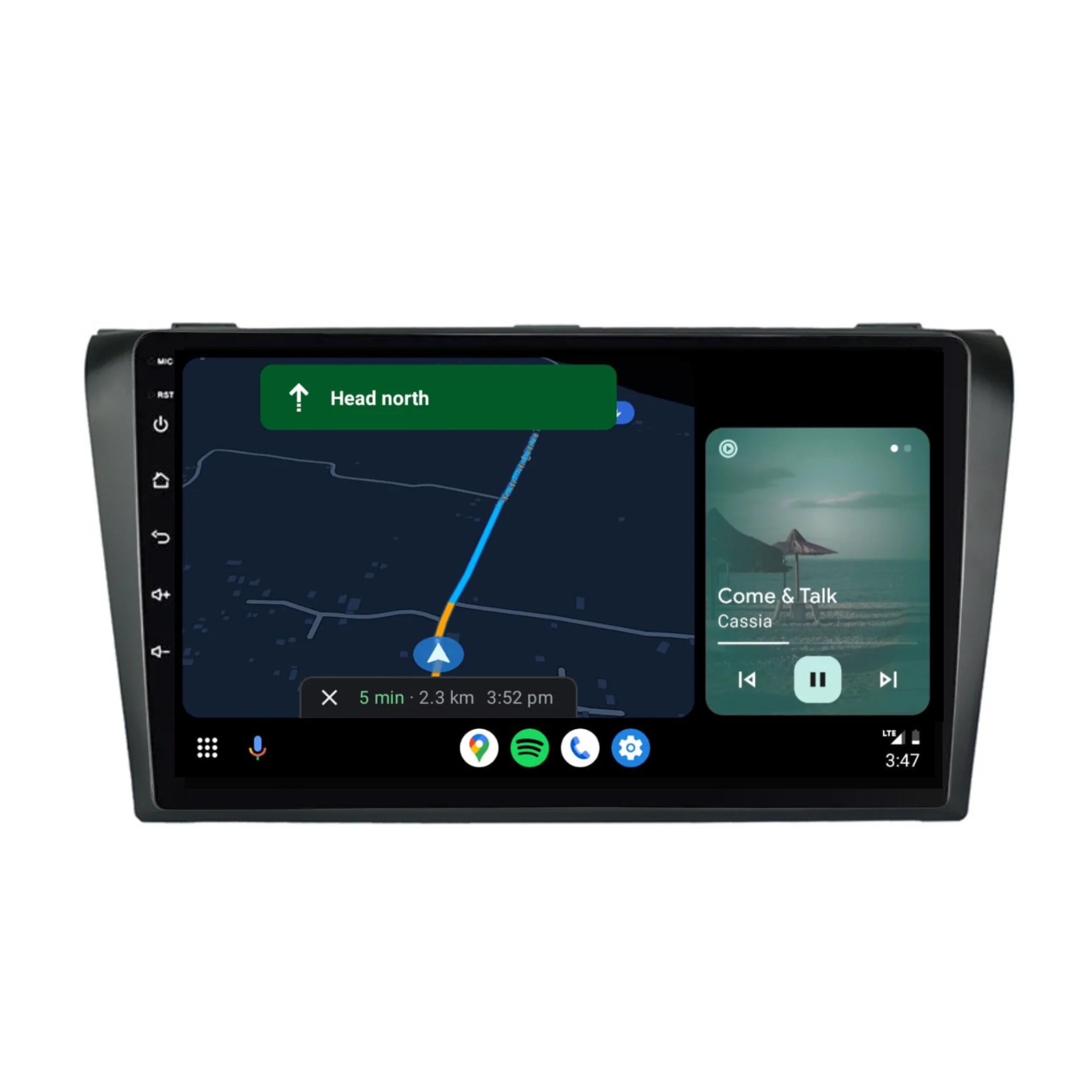 Mazda3 Simple (2004-2012) Plug & Play Head Unit Upgrade Kit: Car Radio with Wireless & Wired Apple CarPlay & Android Auto - Image 5