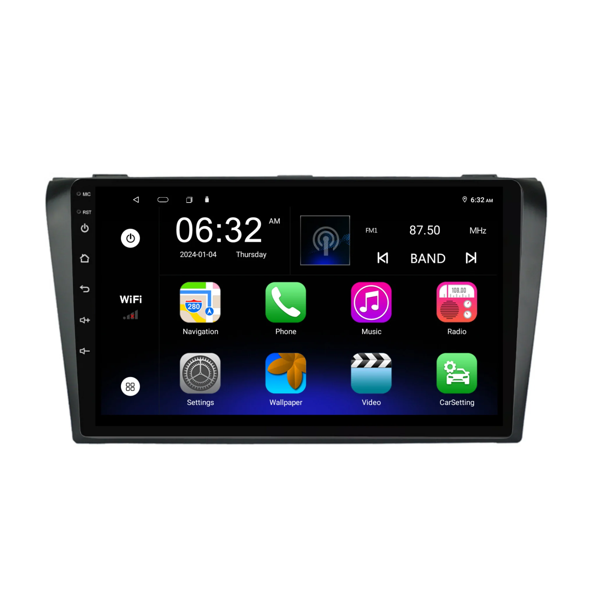 Mazda3 Simple (2004-2012) Plug & Play Head Unit Upgrade Kit: Car Radio with Wireless & Wired Apple CarPlay & Android Auto - Image 7