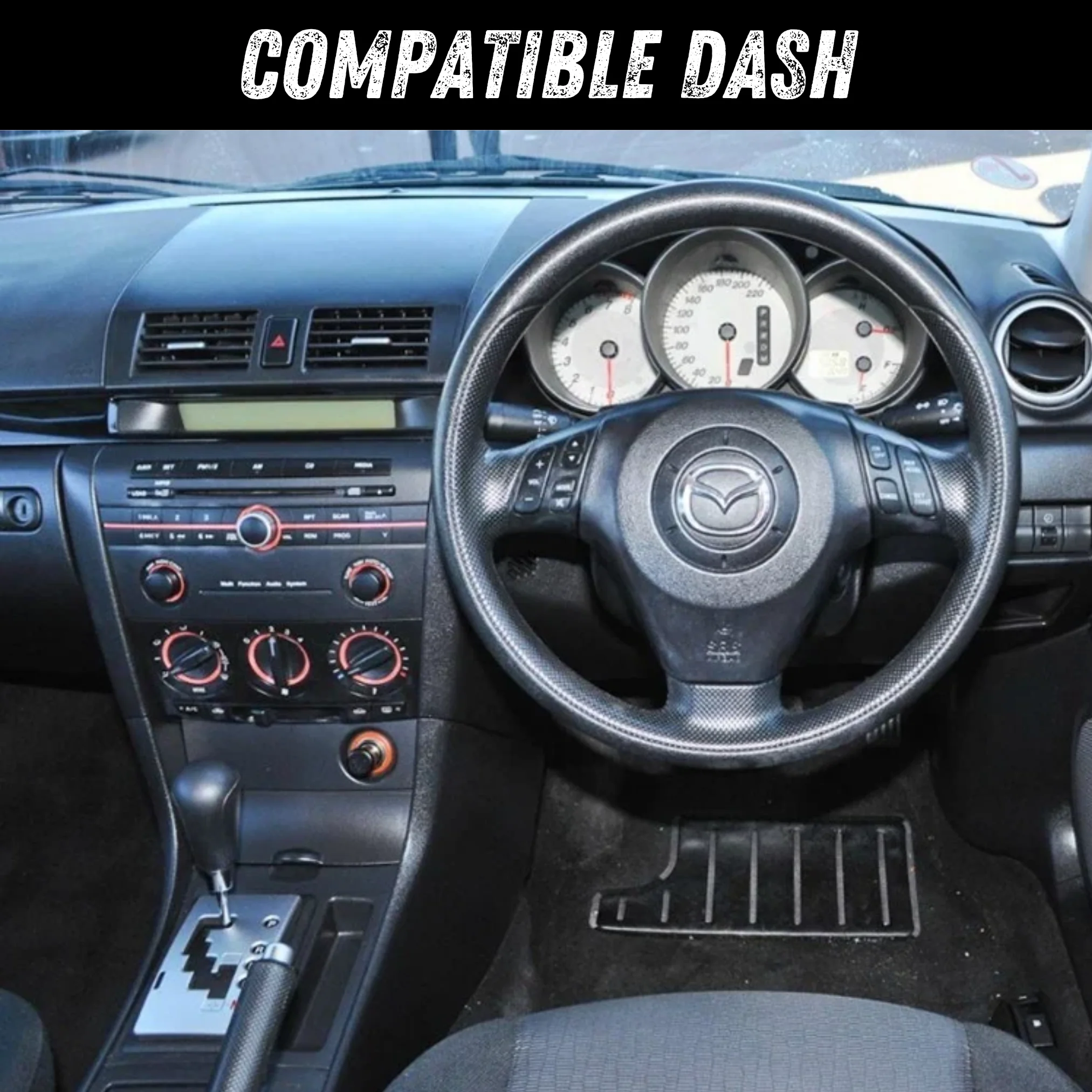 Mazda3 Simple (2004-2012) Plug & Play Head Unit Upgrade Kit: Car Radio with Wireless & Wired Apple CarPlay & Android Auto - Image 8