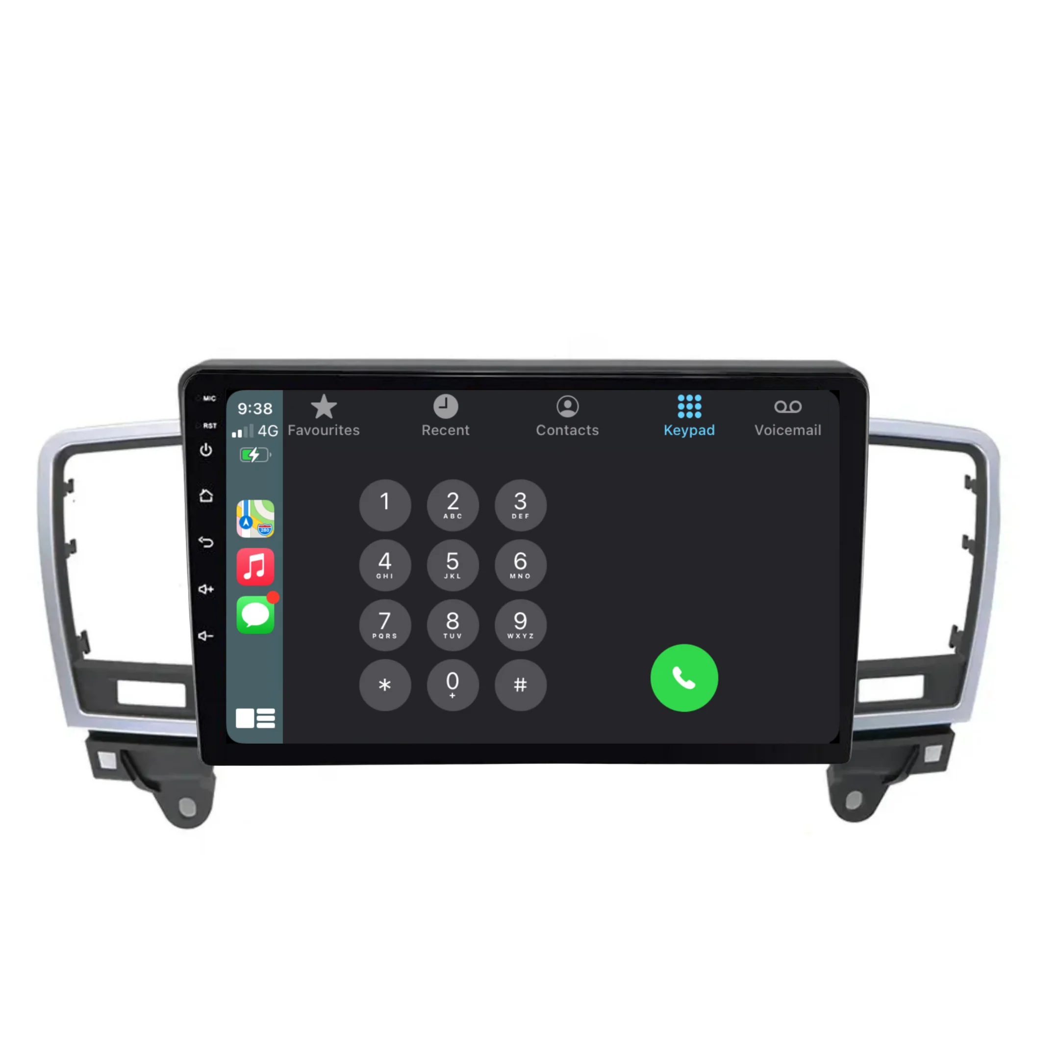 Mercedes Benz ML / W166 (2012-2015) Plug & Play Head Unit Upgrade Kit: Car Radio with Wireless & Wired Apple CarPlay & Android Auto - Image 3