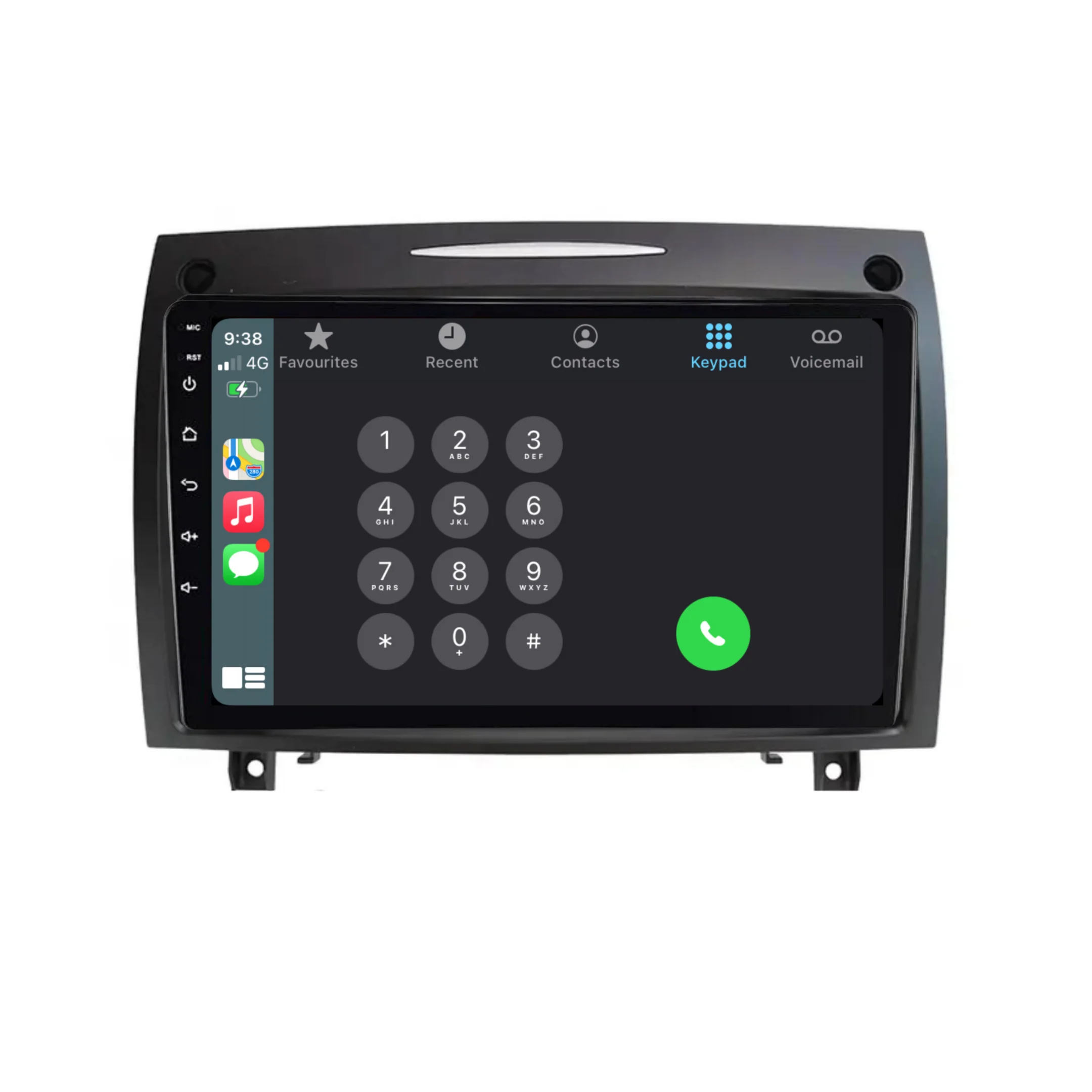 Mercedes Benz SLK (2006-2010) Plug & Play Head Unit Upgrade Kit: Car Radio with Wireless & Wired Apple CarPlay & Android Auto - Image 3